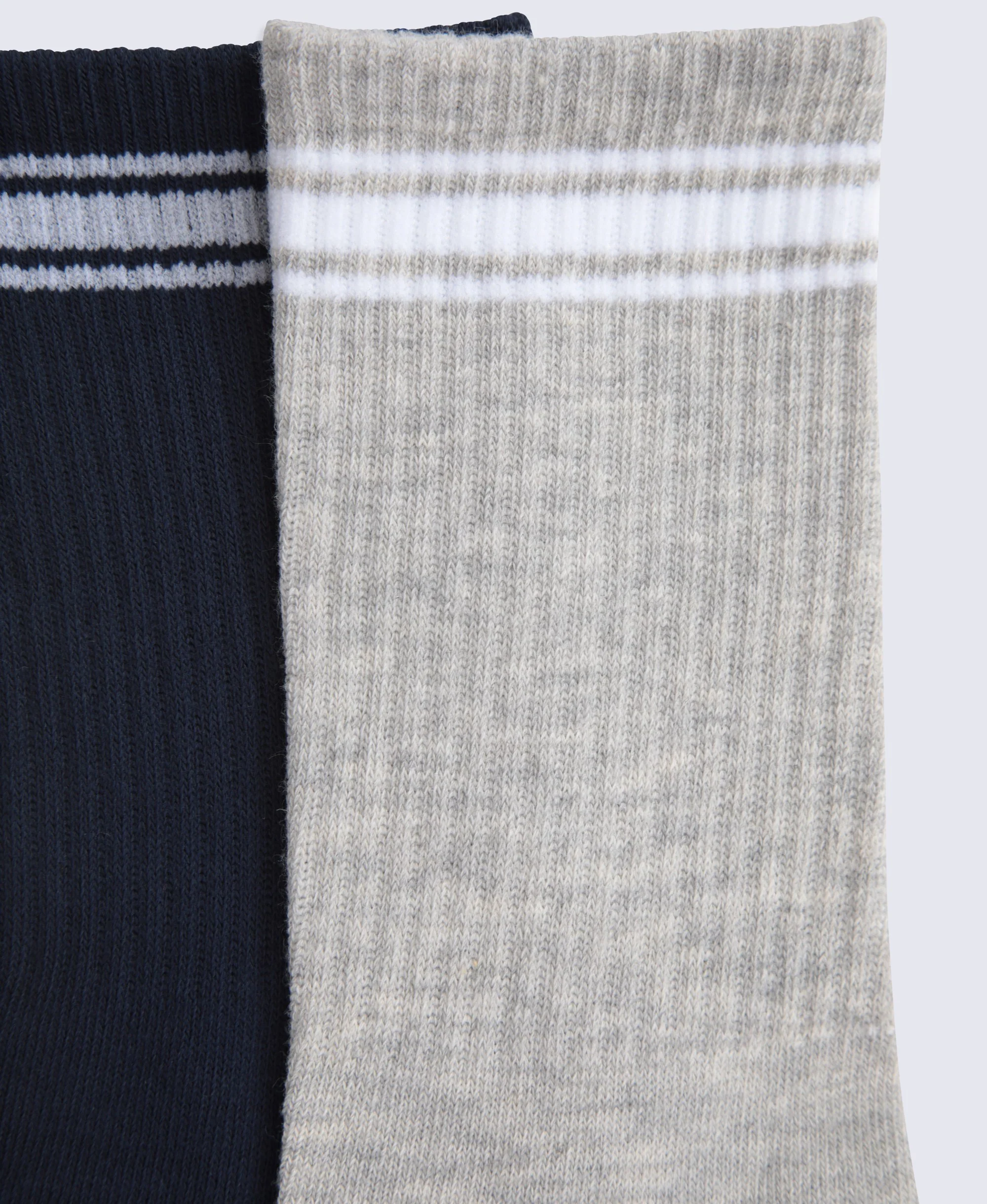 Active Mid Calf Socks - 2 Pack - Black - Image 4