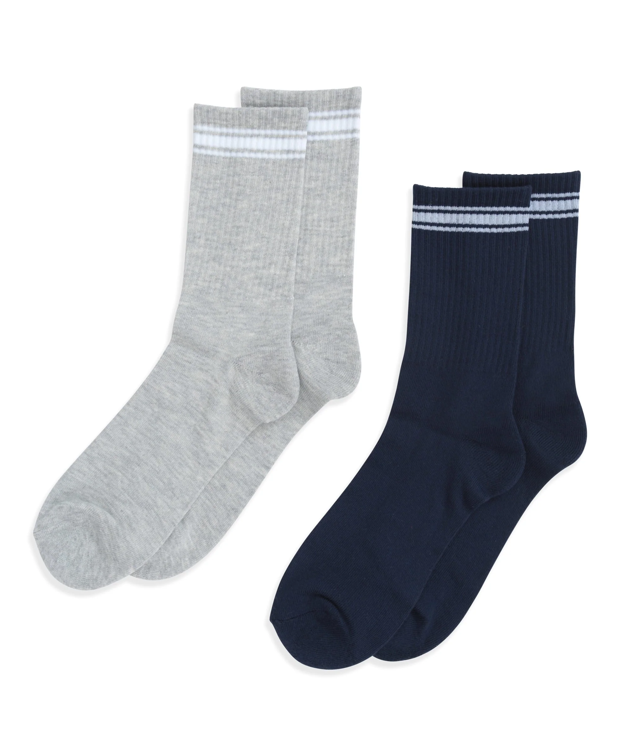 Active Mid Calf Socks - 2 Pack - Black - Image 5