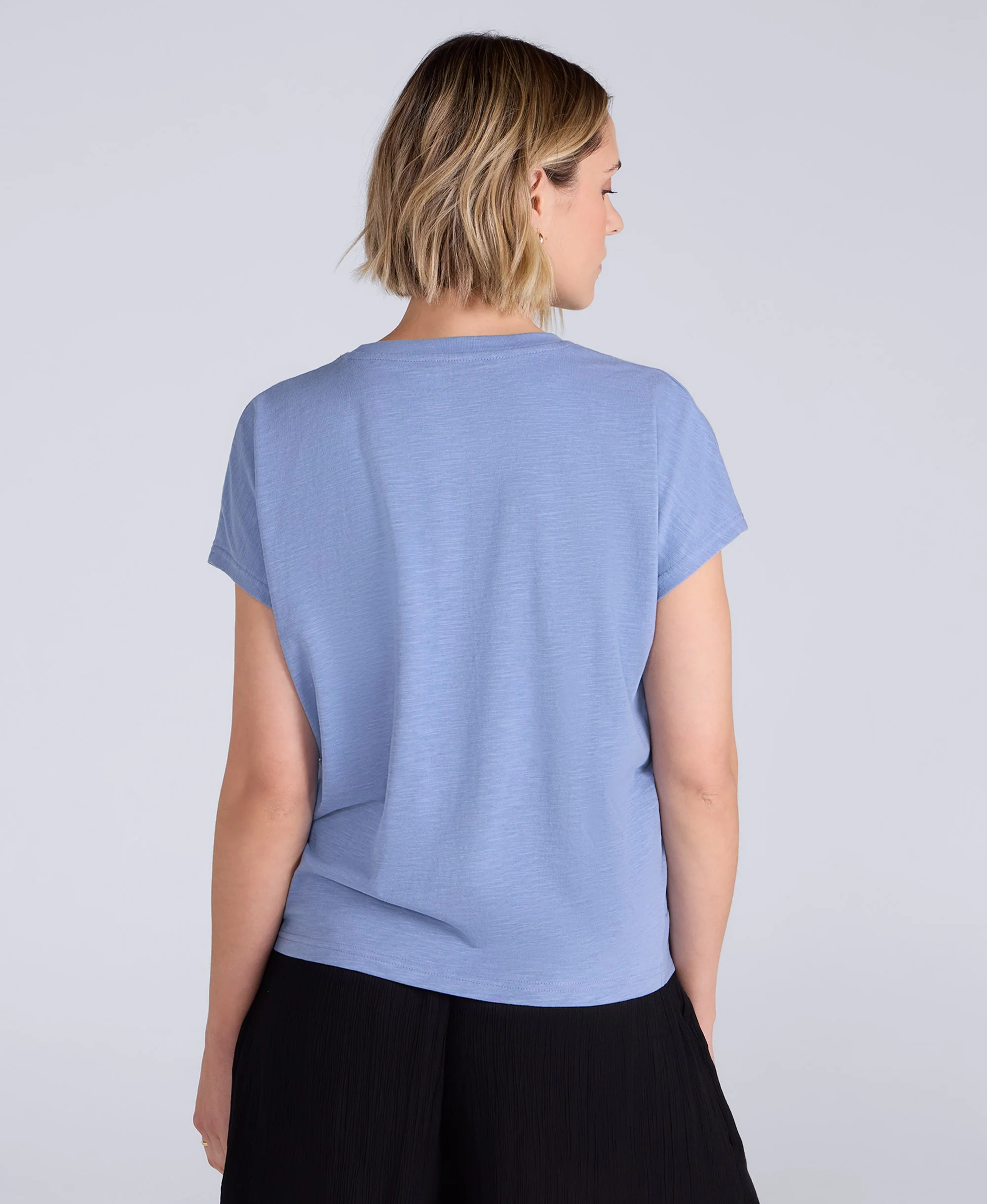 Animal Aria Knot Front T-Shirt - Blue - Image 3