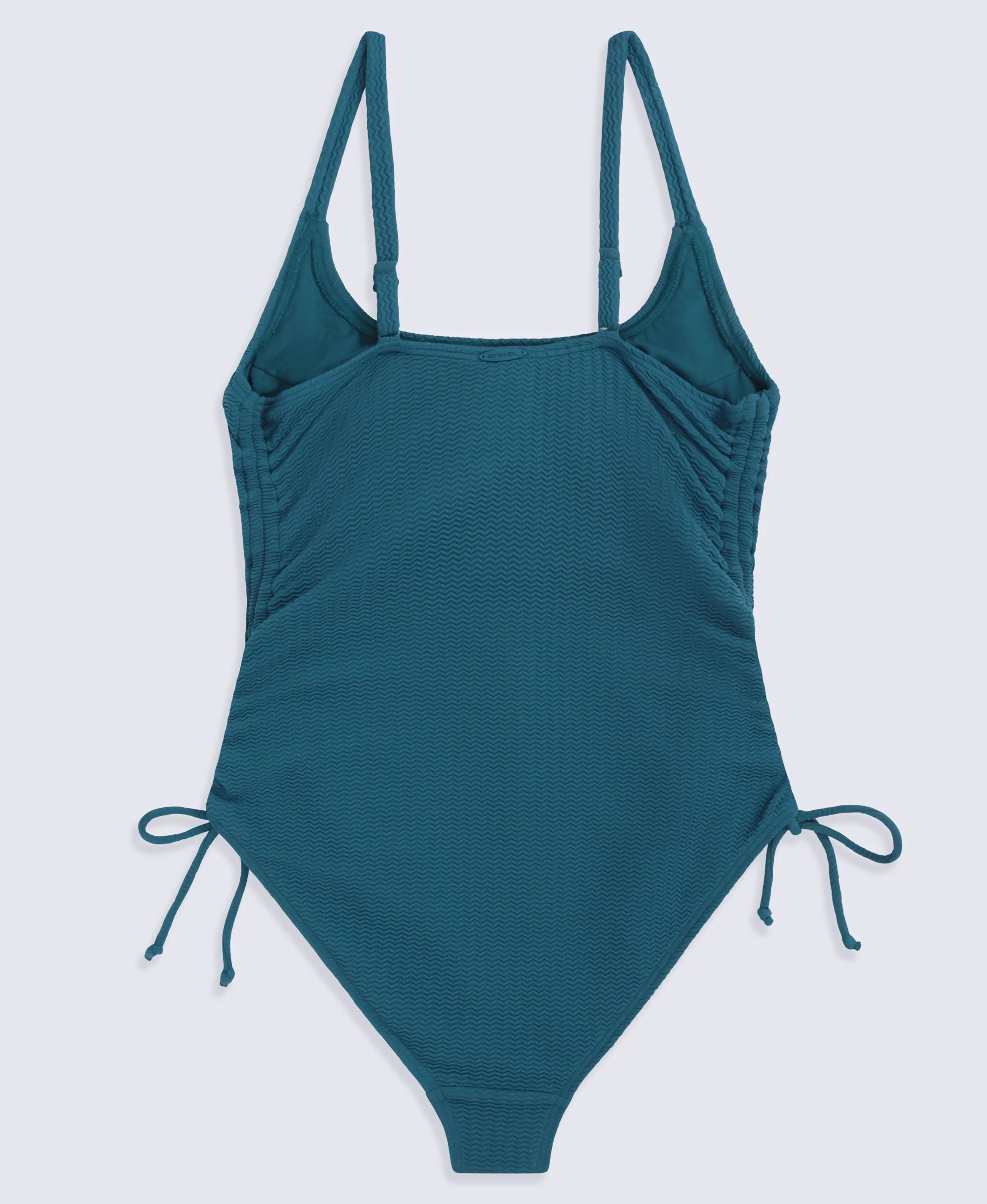 Madelyn Womens Tie Side Swimsuit - Teal - Image 3