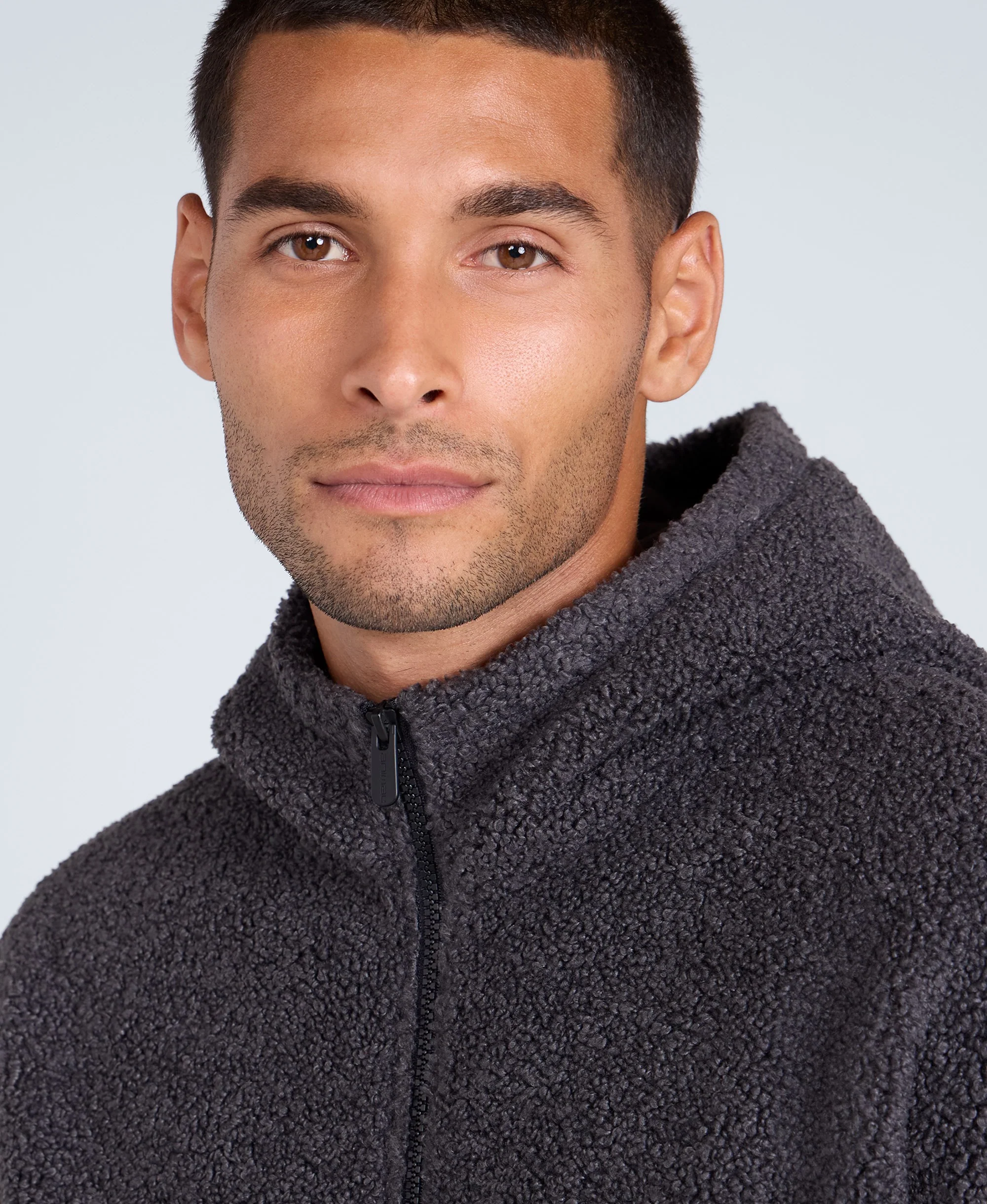 Waeys Mens Borg Fleece - Charcoal - Image 3