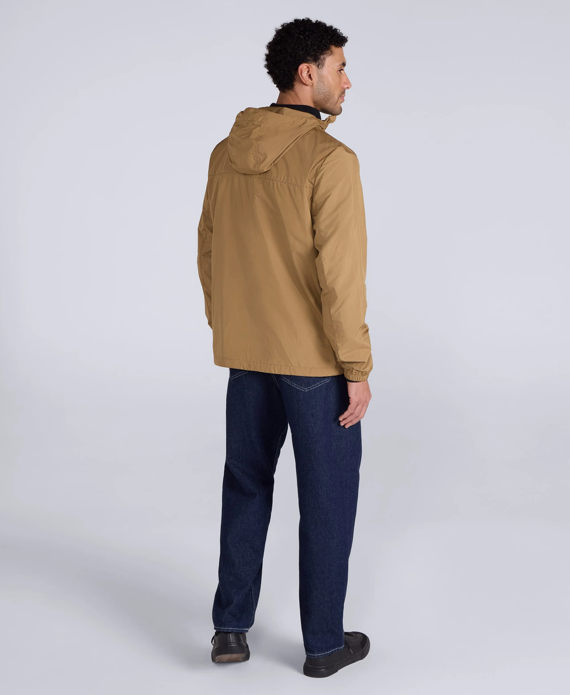 Animal Sunrise Mens Light Packable Travel Jacket - Tan - Image 6