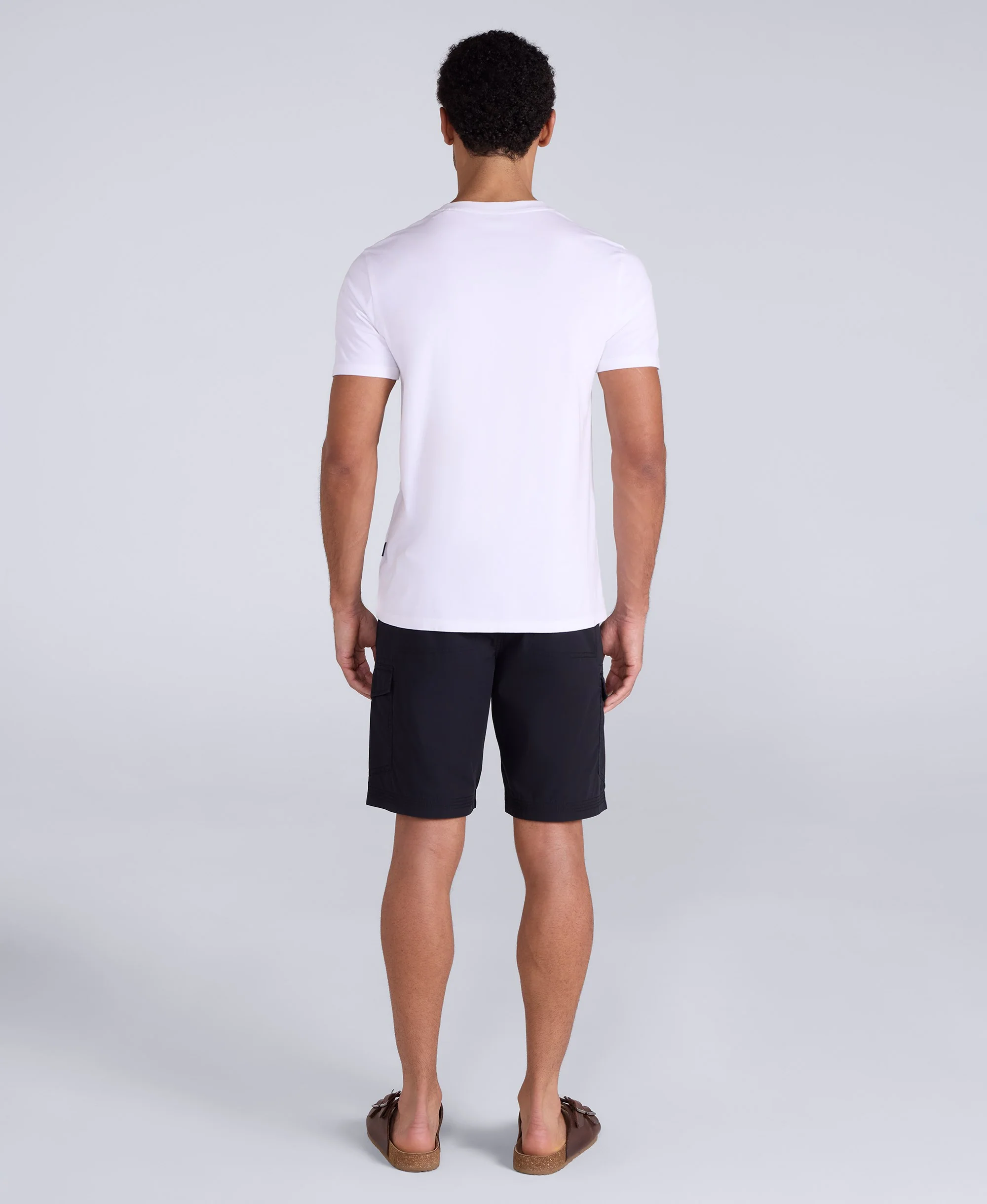 Atlantis Mens Cargo Shorts - Black - Image 4