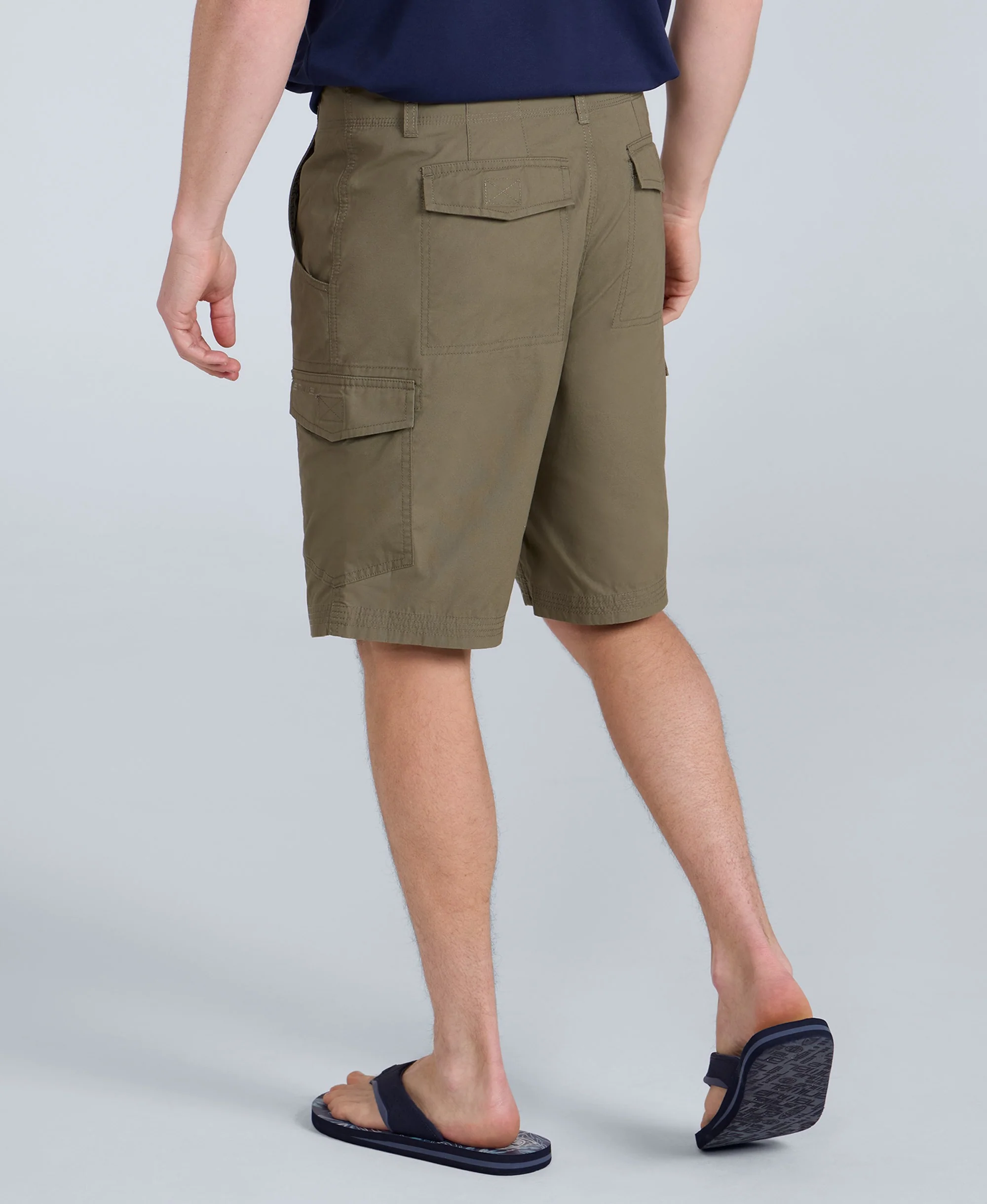 Atlantis Mens Cargo Shorts - Khaki - Image 3