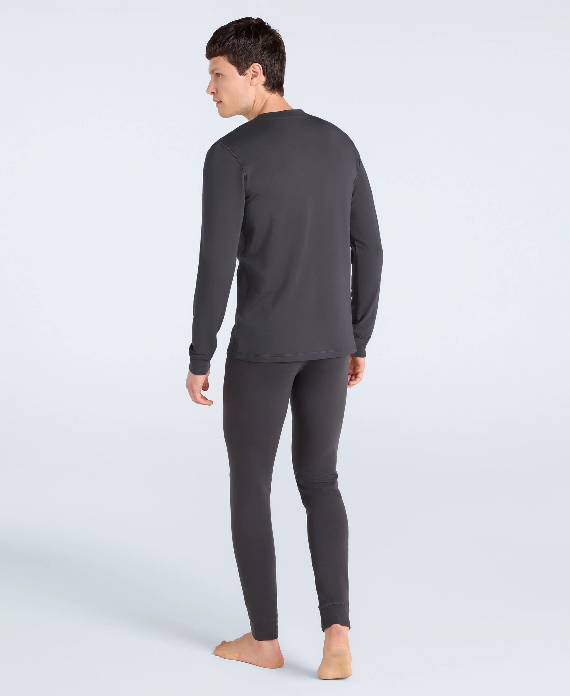 Blaze Mens Base Layer Top - Charcoal - Image 4