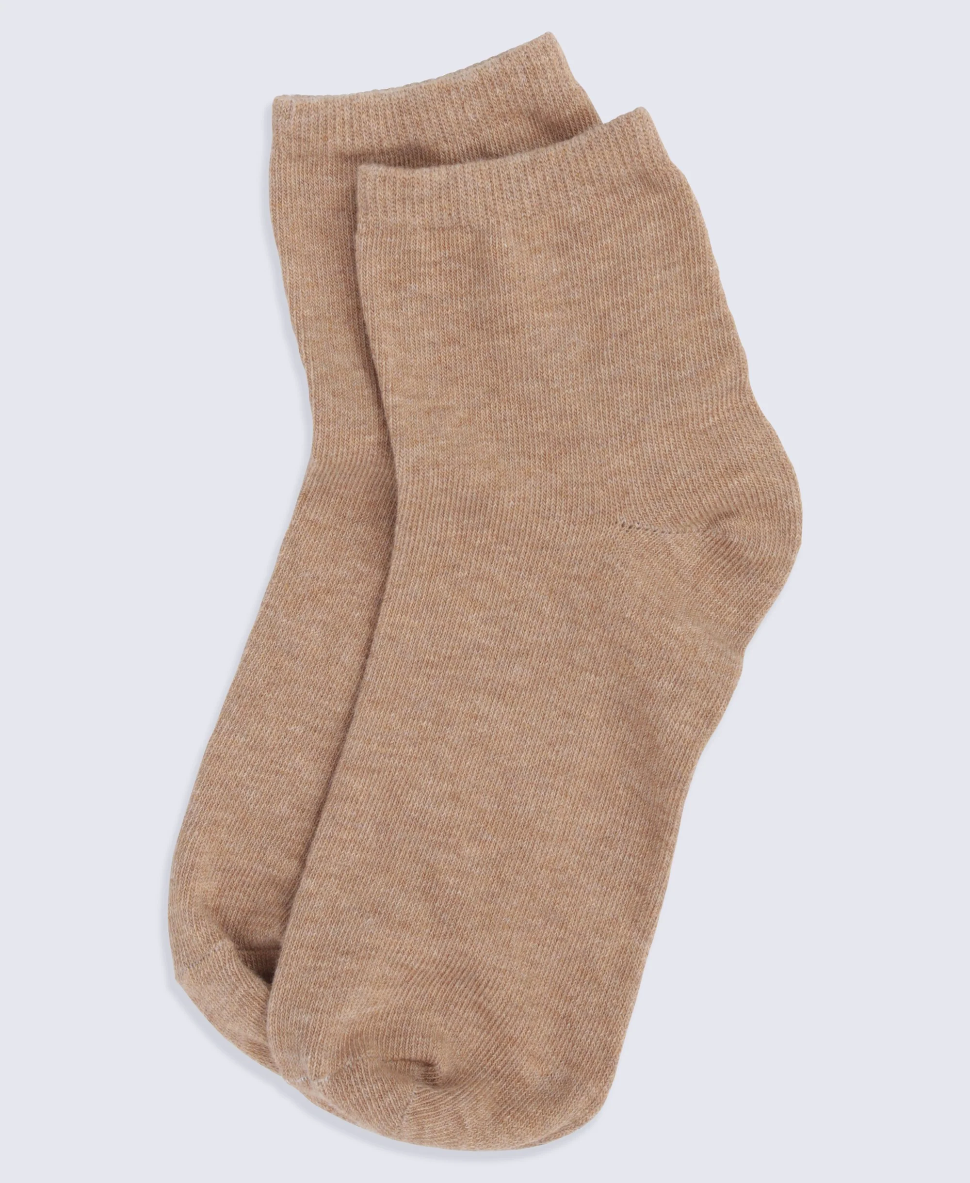 Casey Cotton Rich Trainer Socks- 5 Pack - Light Beige - Image 3