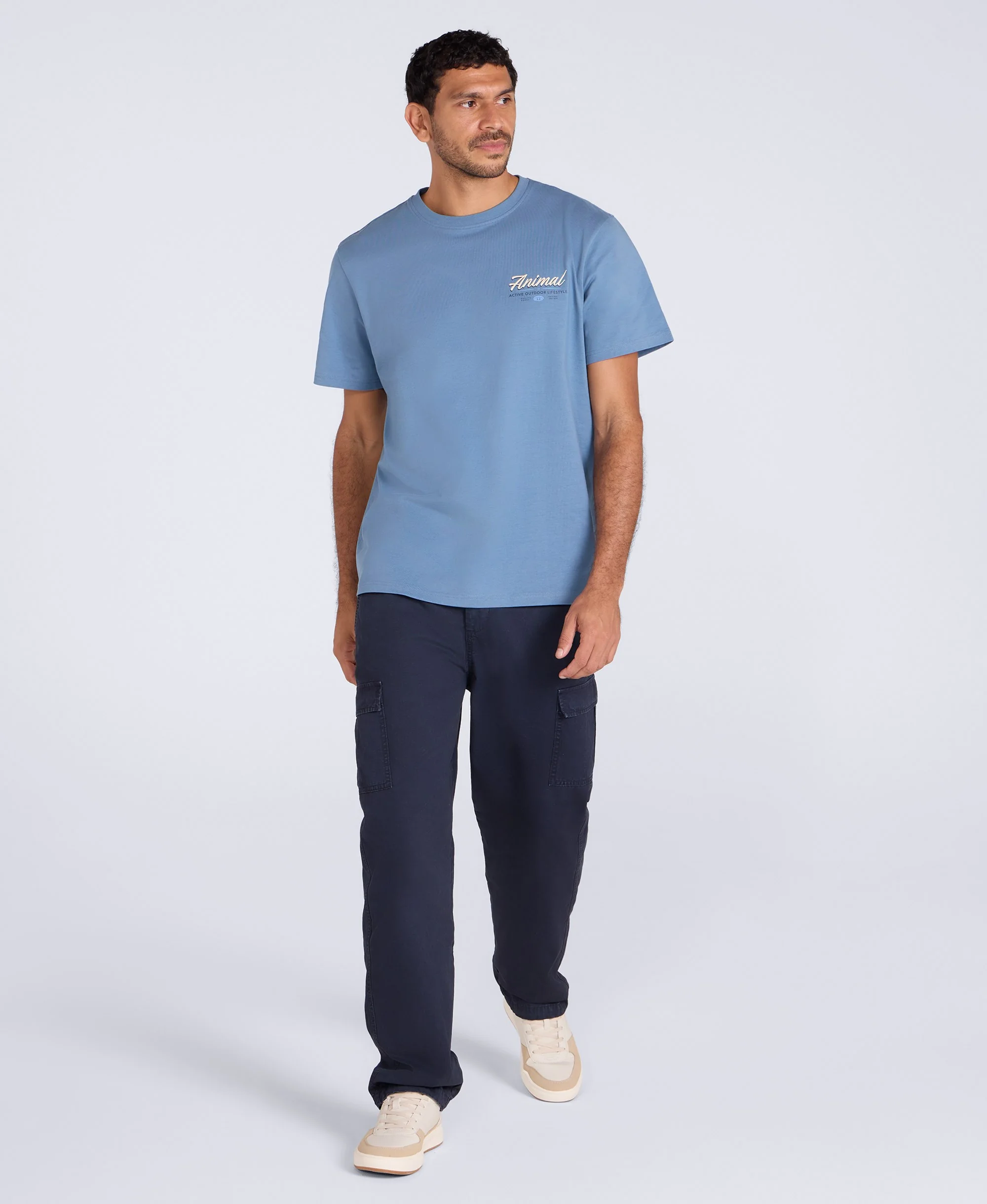 Chase Mens Graphic Relaxed T-Shirt - Blue - Image 4
