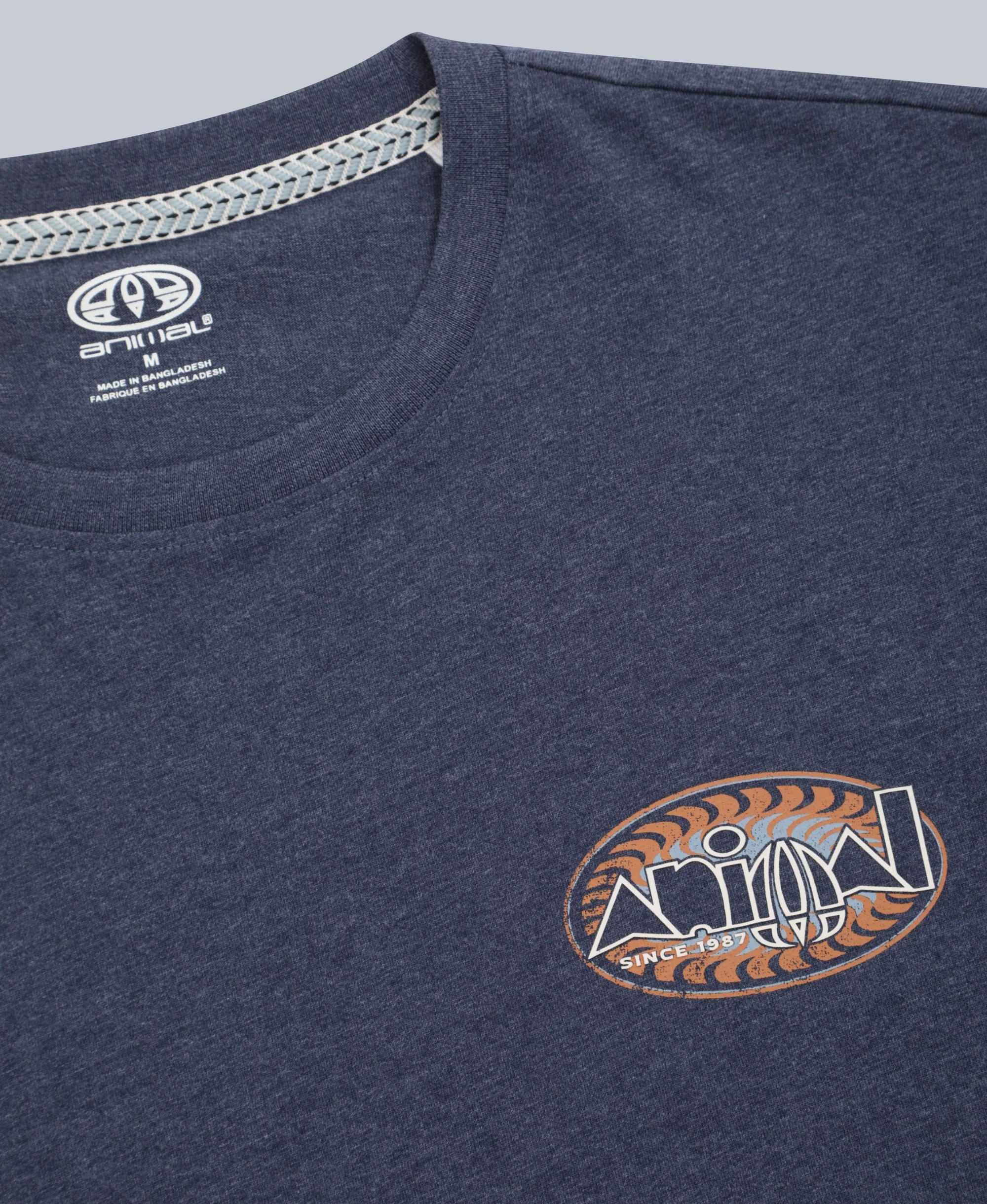 Chase Mens Graphic Relaxed T-Shirt - Dark Blue - Image 9