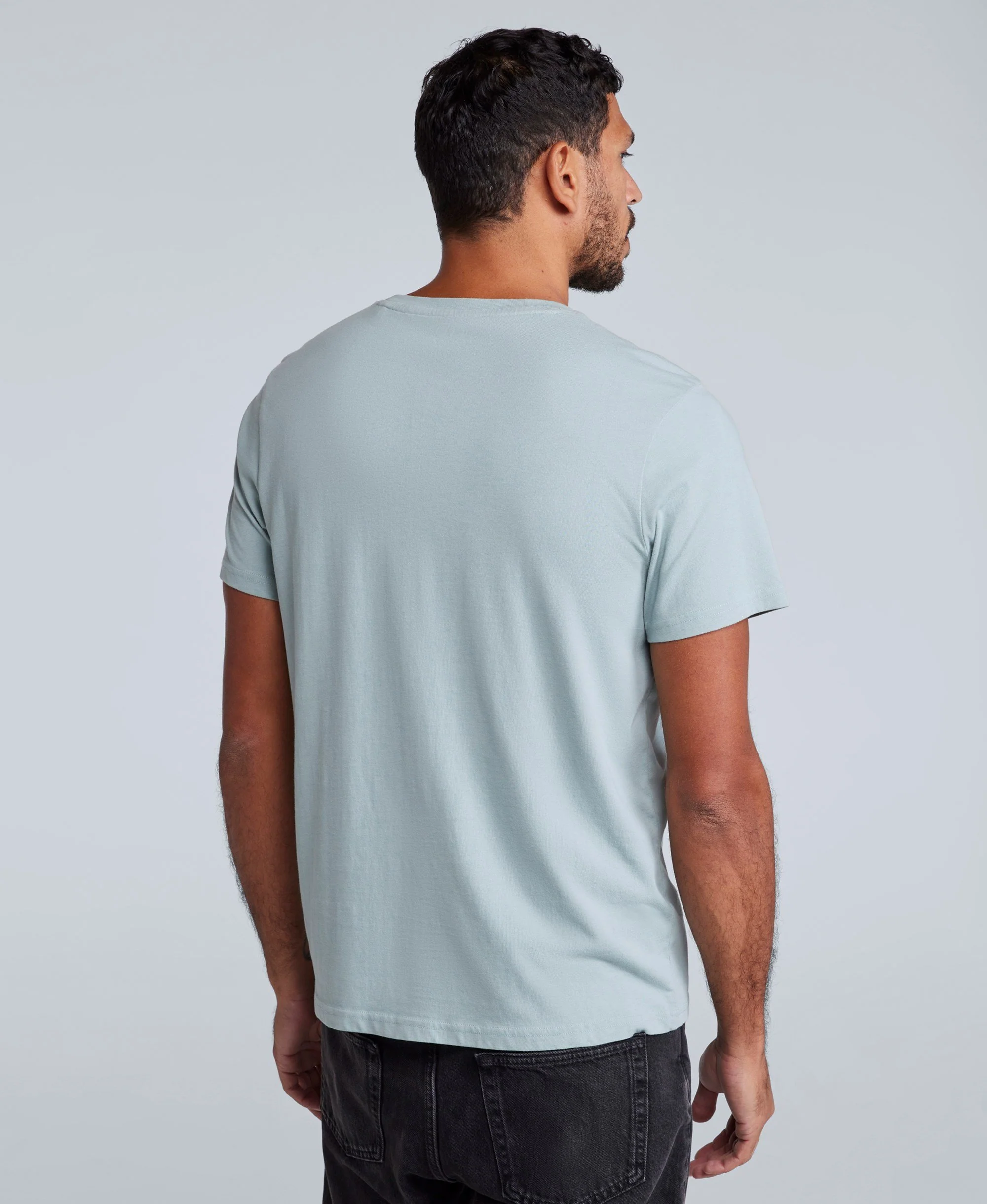 Classico Mens T-Shirt - Light Blue - Image 3