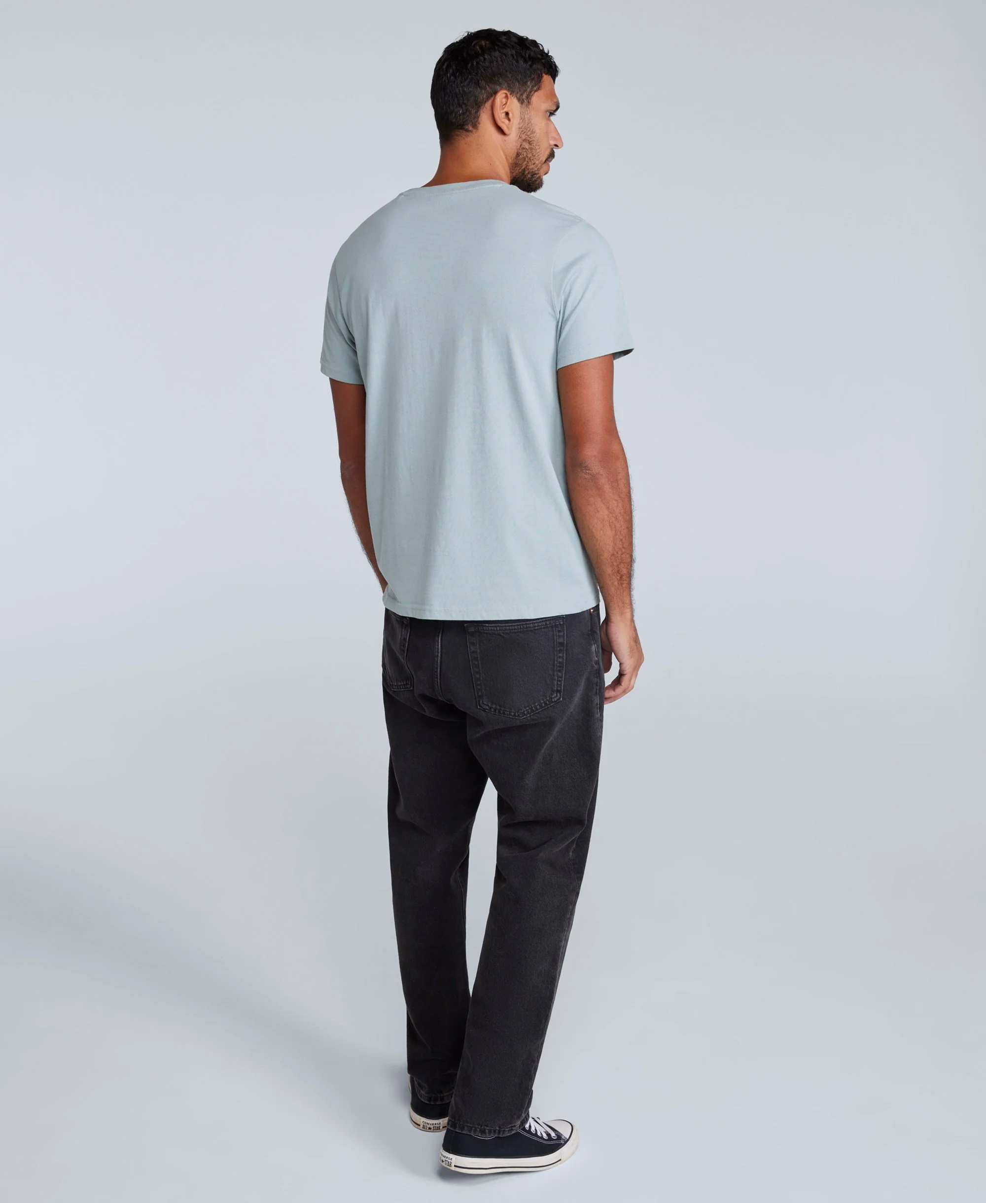 Classico Mens T-Shirt - Light Blue - Image 4