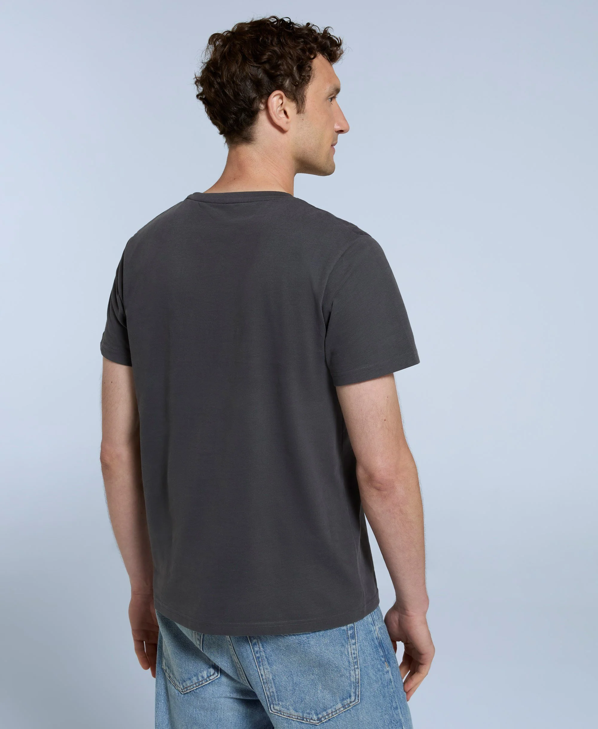 Classico Mens T-Shirt - Charcoal - Image 3