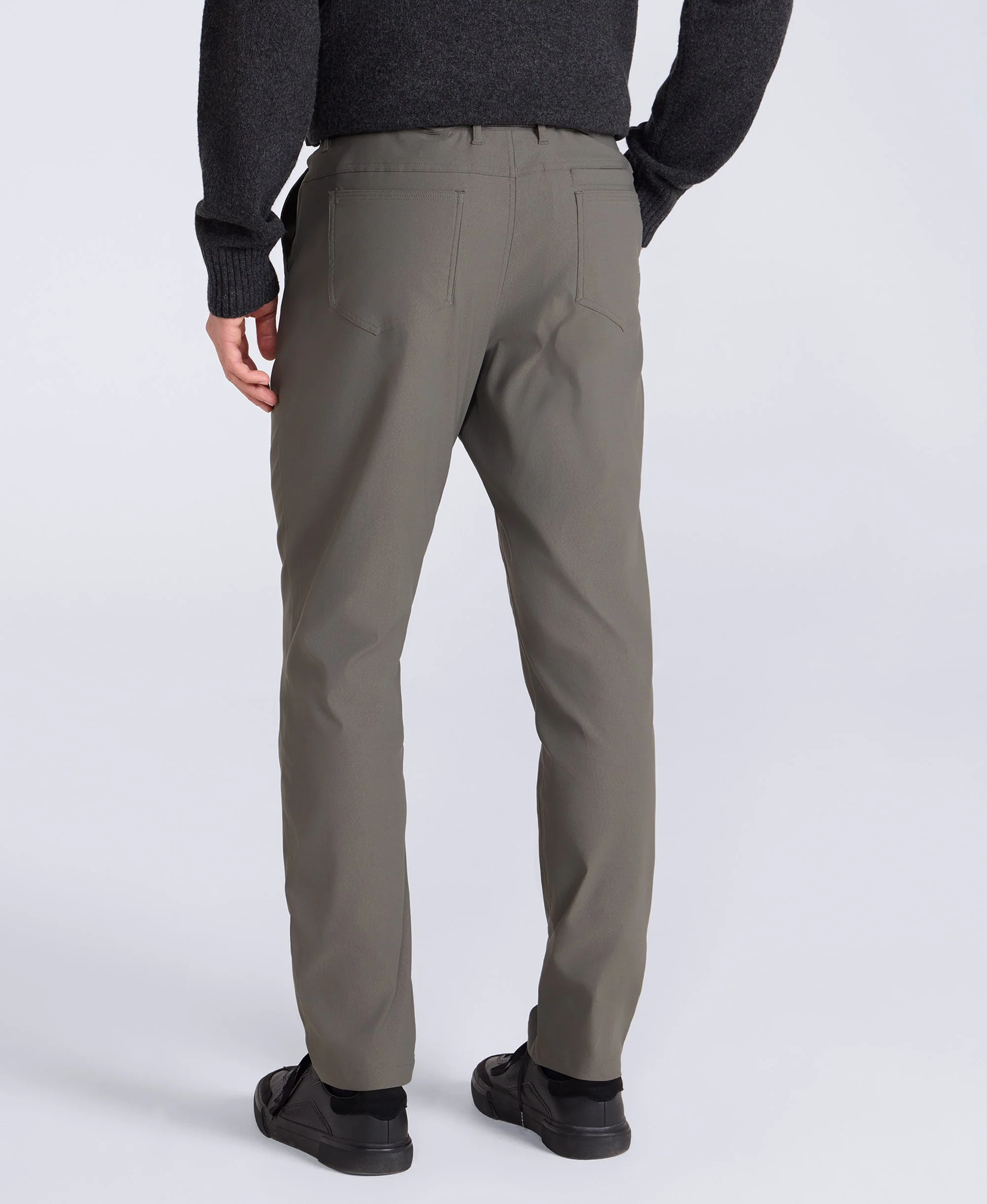 Commuter Mens 5 Pocket Stretch Trousers - Tan - Image 3