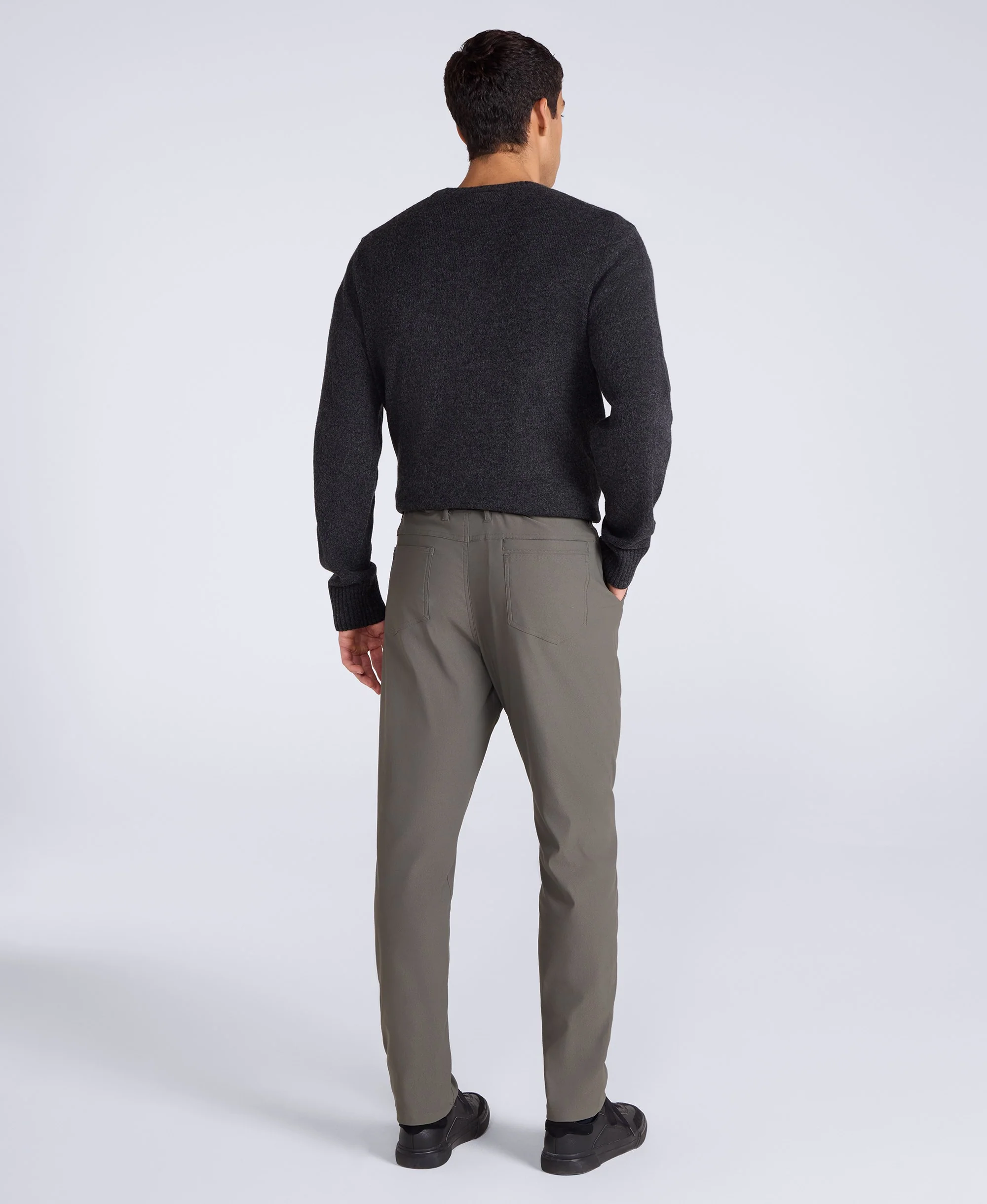 Commuter Mens 5 Pocket Stretch Trousers - Tan - Image 4