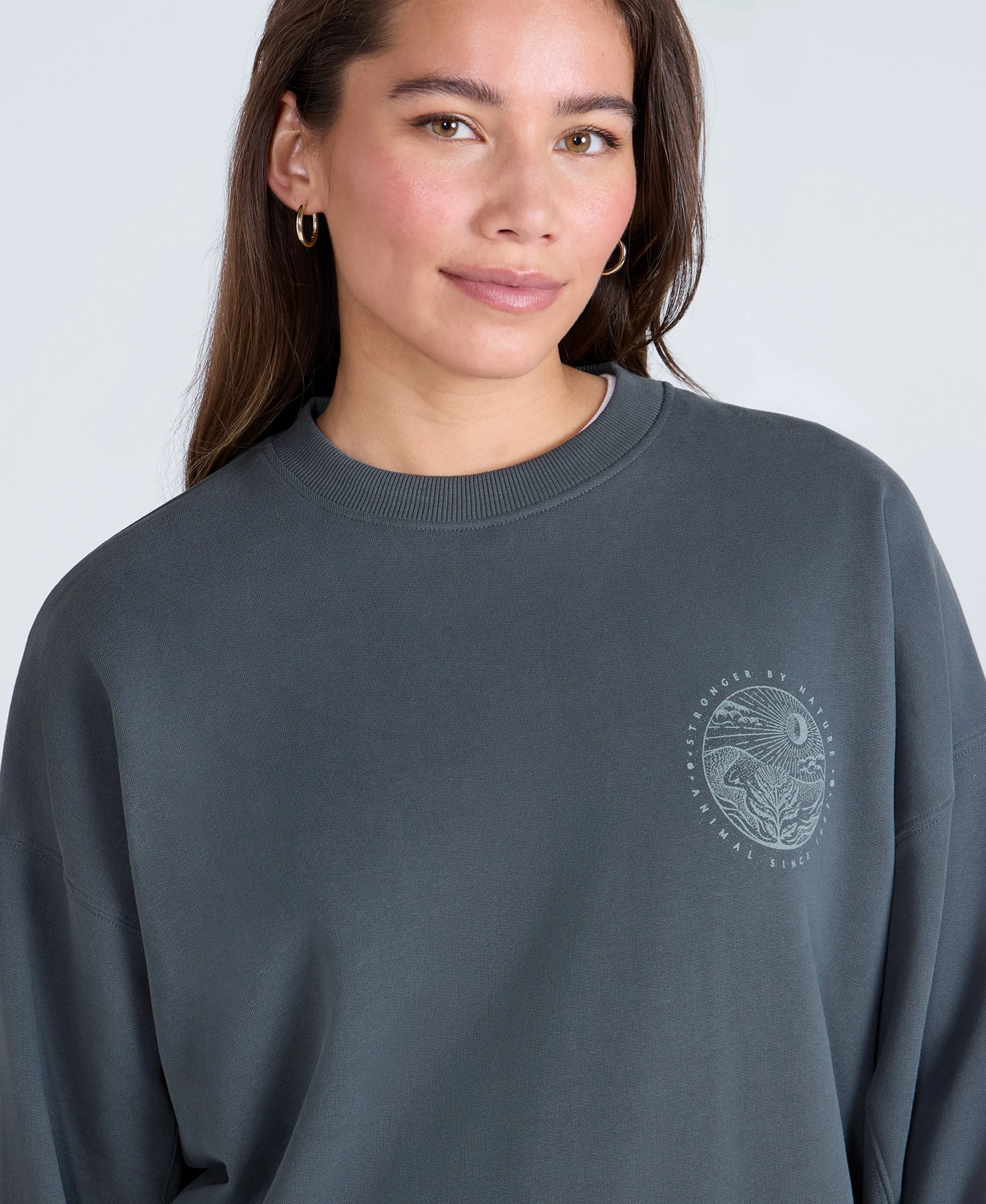 Dakota Womens Sweatshirt - Dark Green - Image 3