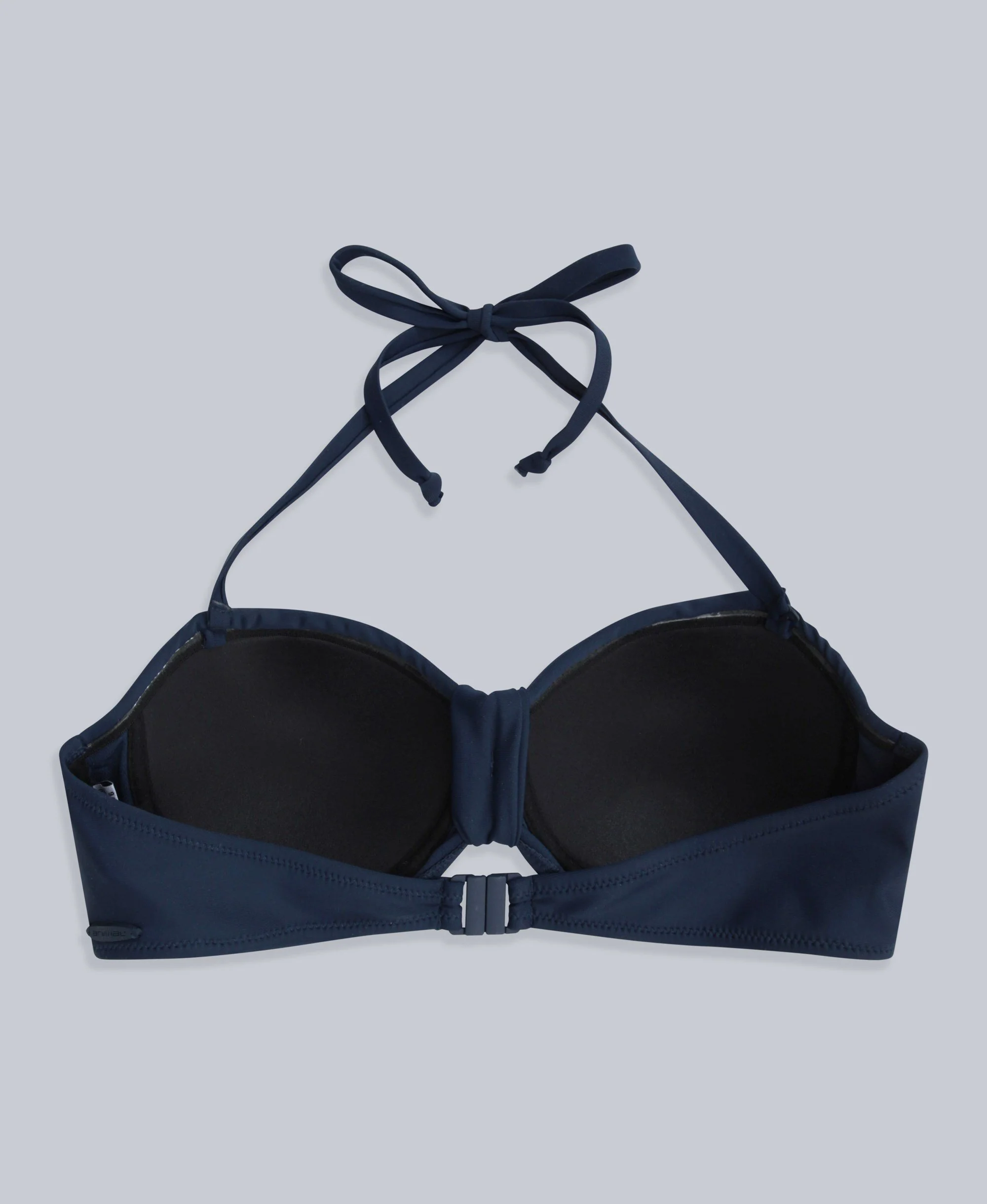 Docks Womens Printed Tie Front Bikini Top - Dark Blue - Image 7