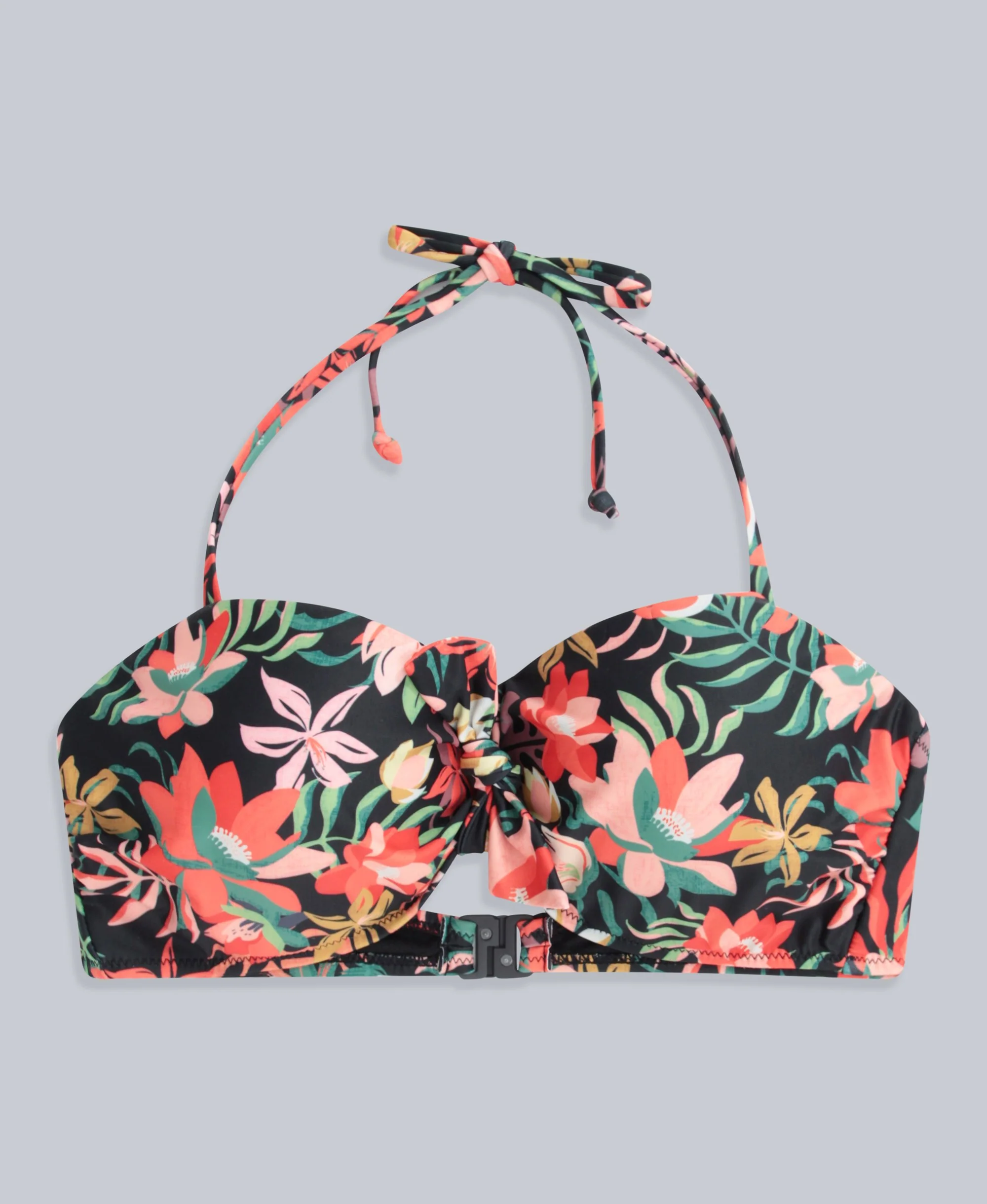 Docks Womens Printed Tie Front Bikini Top - Mixed - Image 5