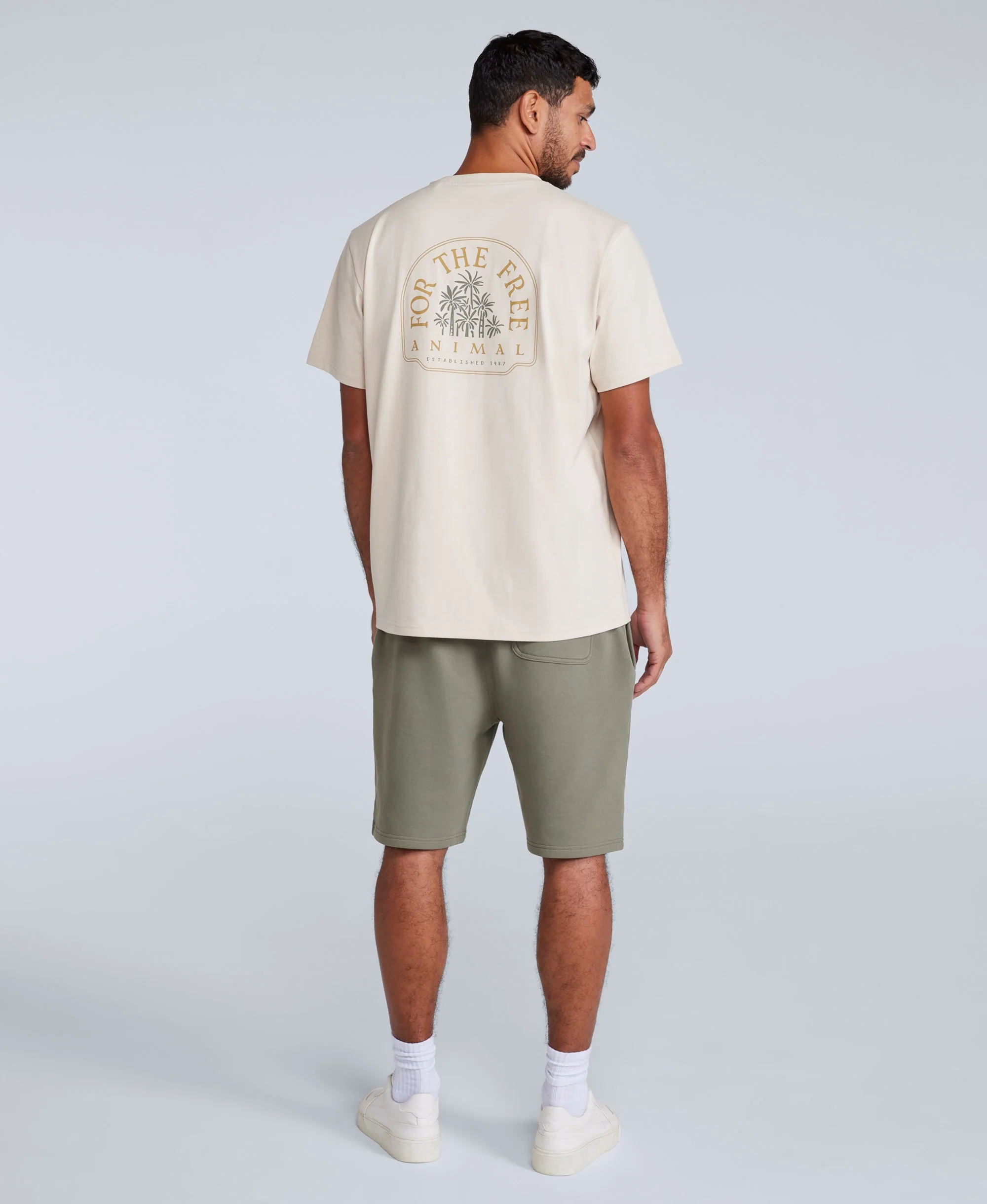Driver Mens Jogger Shorts - Khaki - Image 4