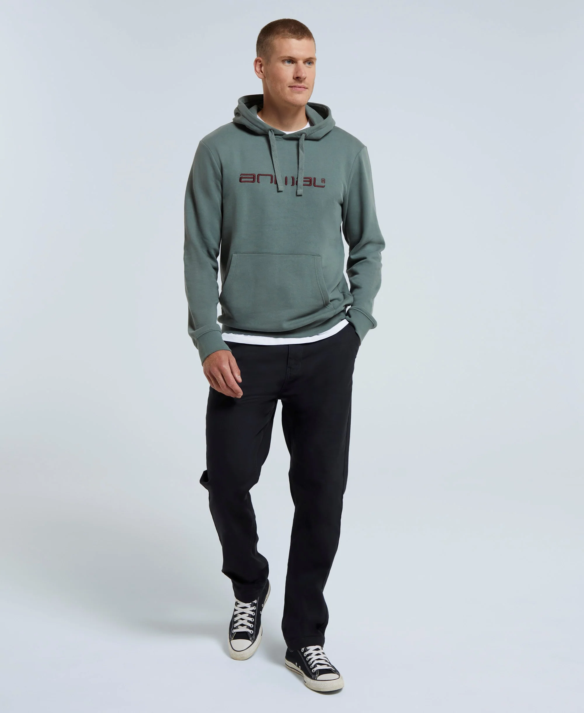 Driver Mens Hoodie - Khaki - Image 3