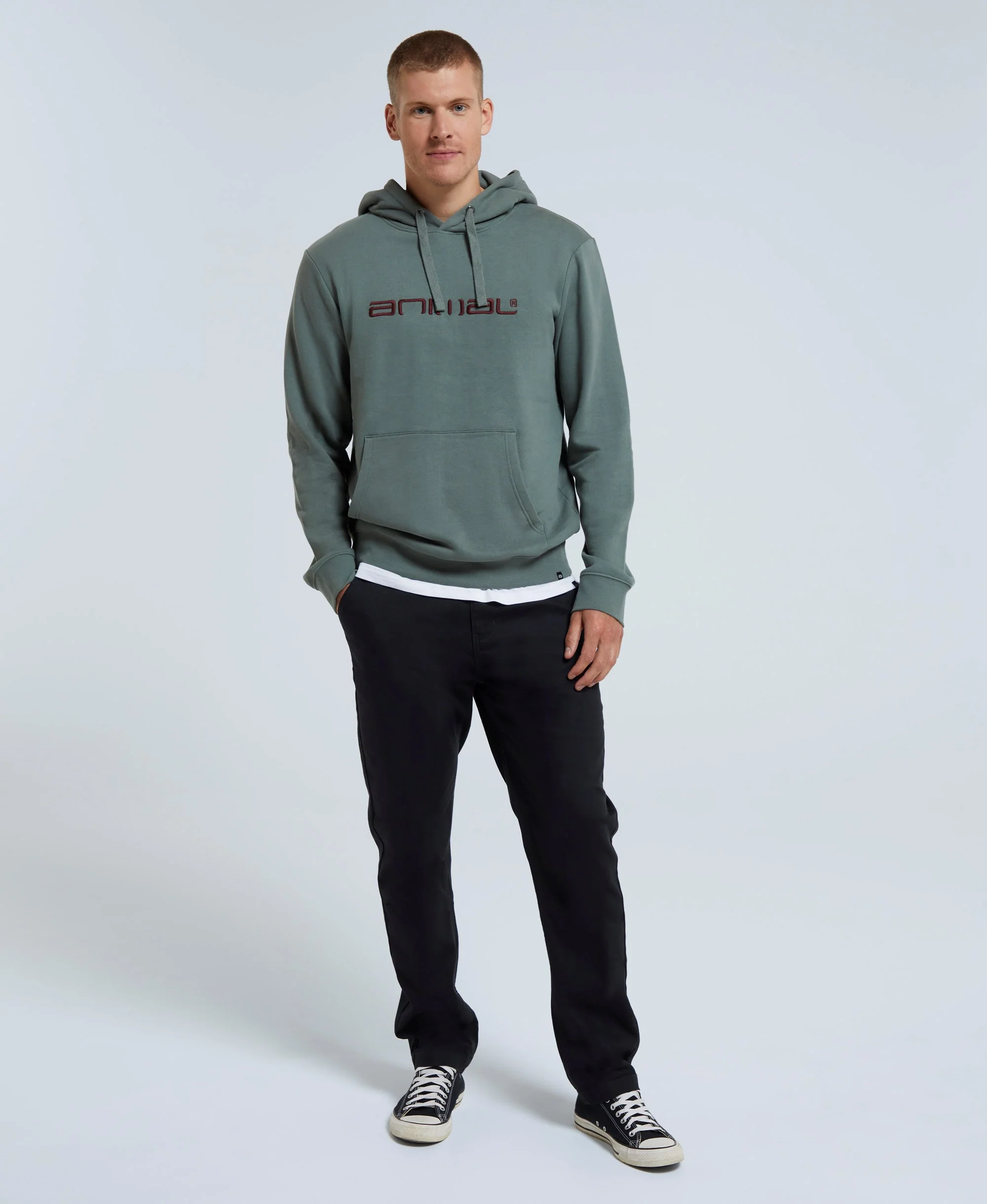 Driver Mens Hoodie - Khaki - Image 5