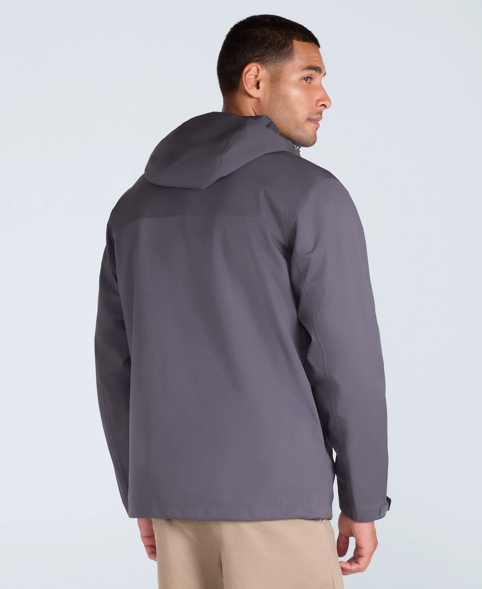 Elements Mens 2.5 Layer Waterproof Jacket - Dark Grey - Image 4