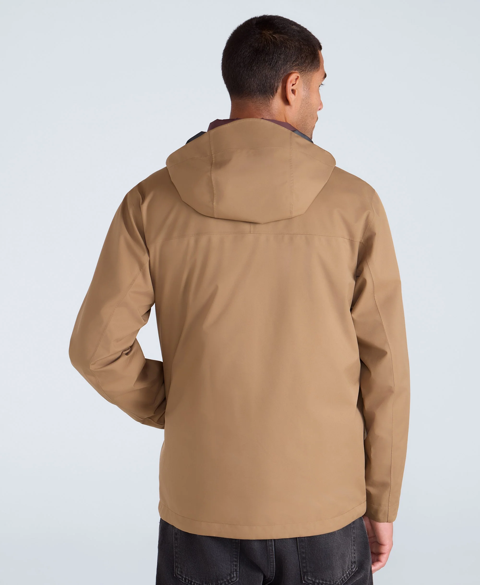 Elements Mens 2.5 Layer Waterproof Jacket - Tan - Image 4