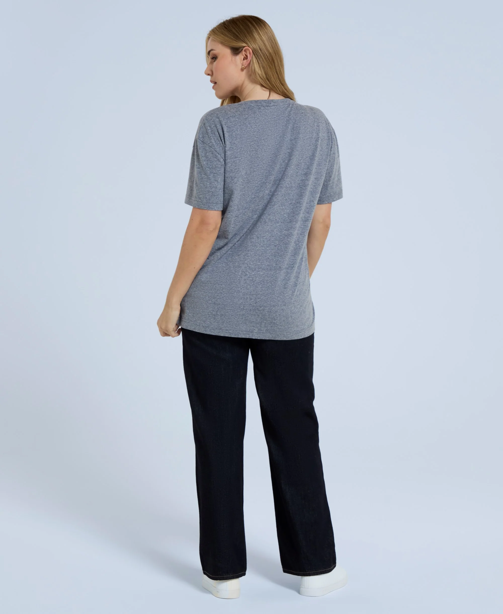 Elena Womens Pocket T-Shirt - Navy - Image 4