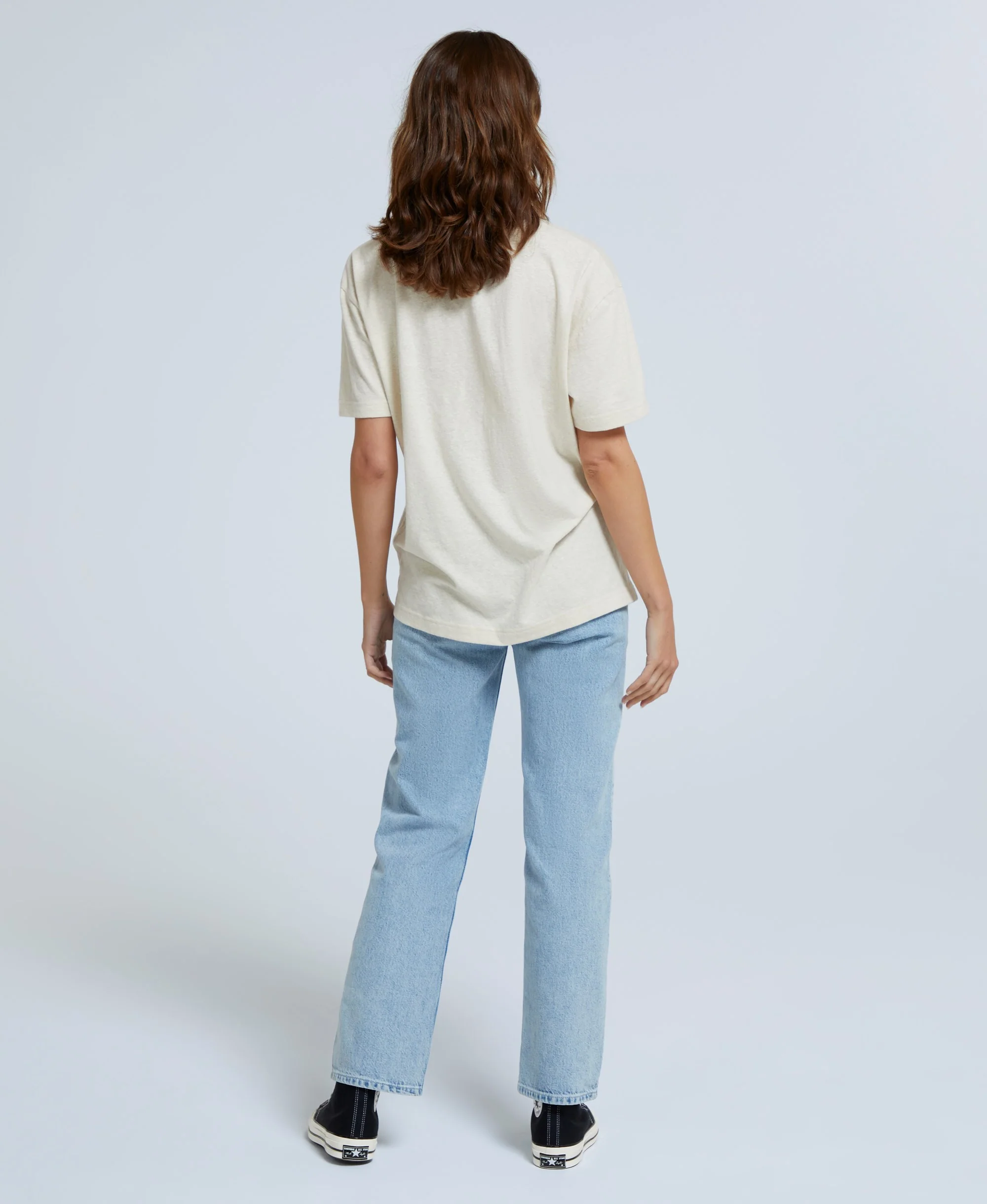 Elena Womens T-Shirt - Off White - Image 4