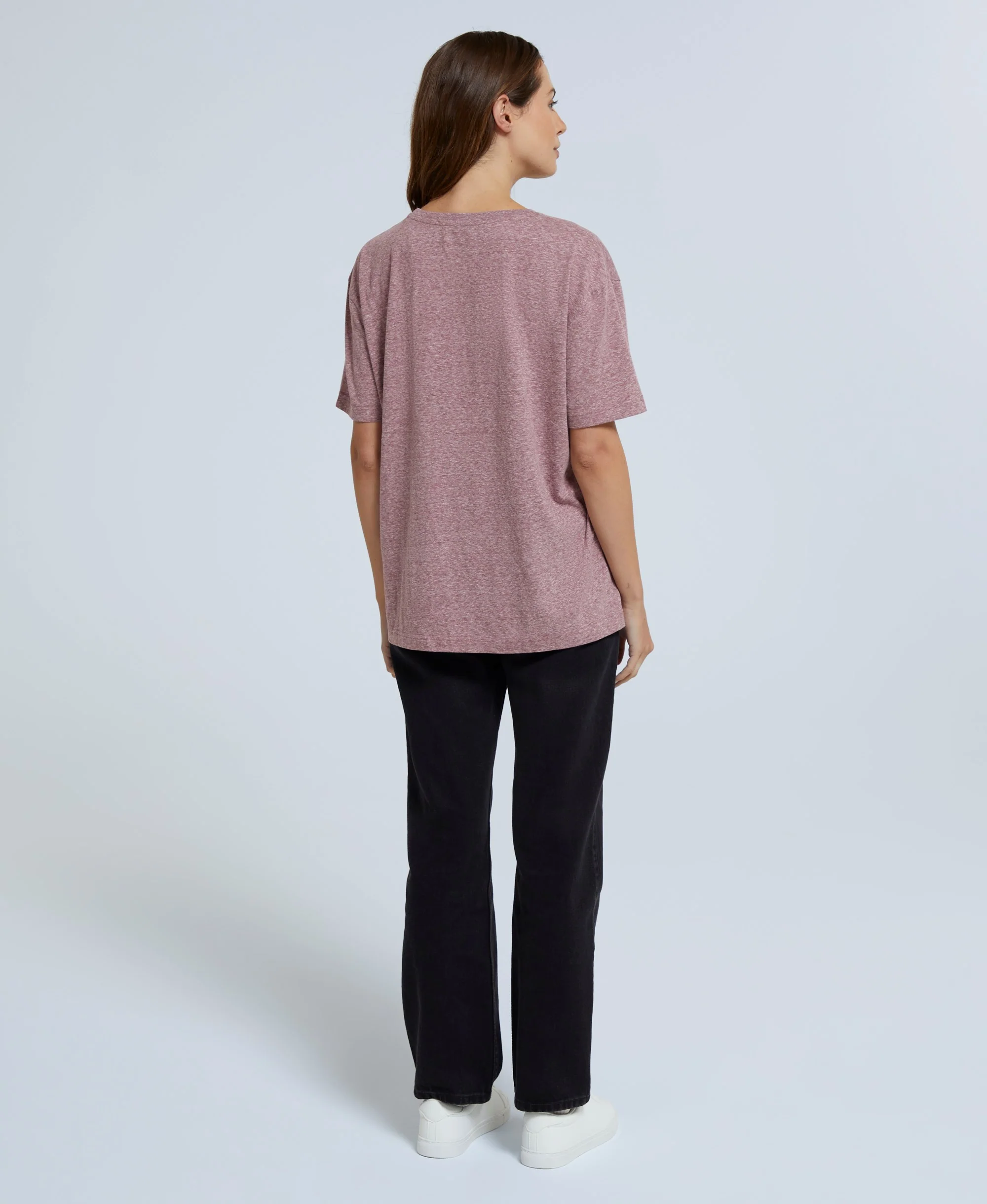 Elena Womens T-Shirt - Burgundy - Image 5