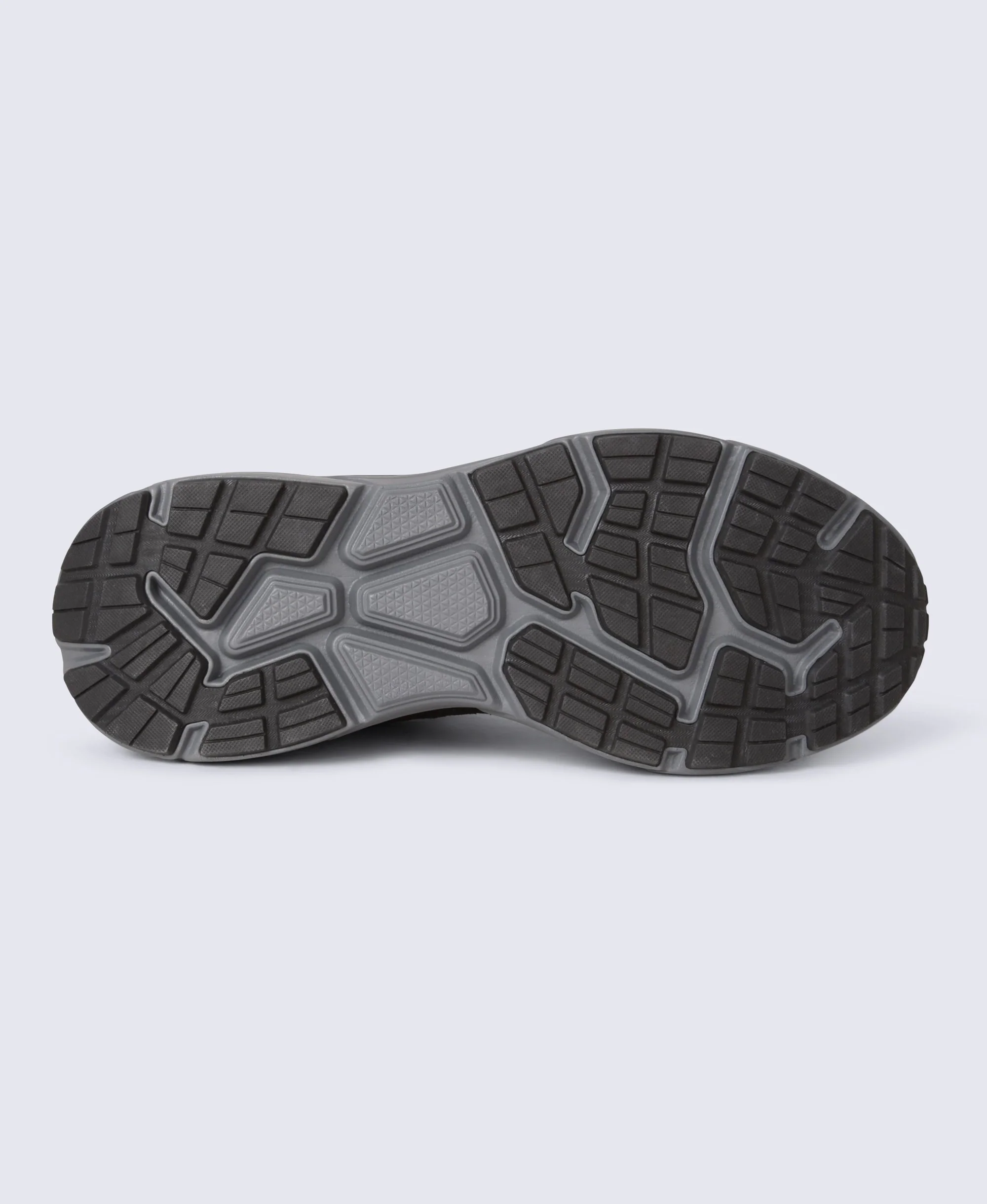 Ezra Mens Everyday Leather Trainer - Dark Grey - Image 3