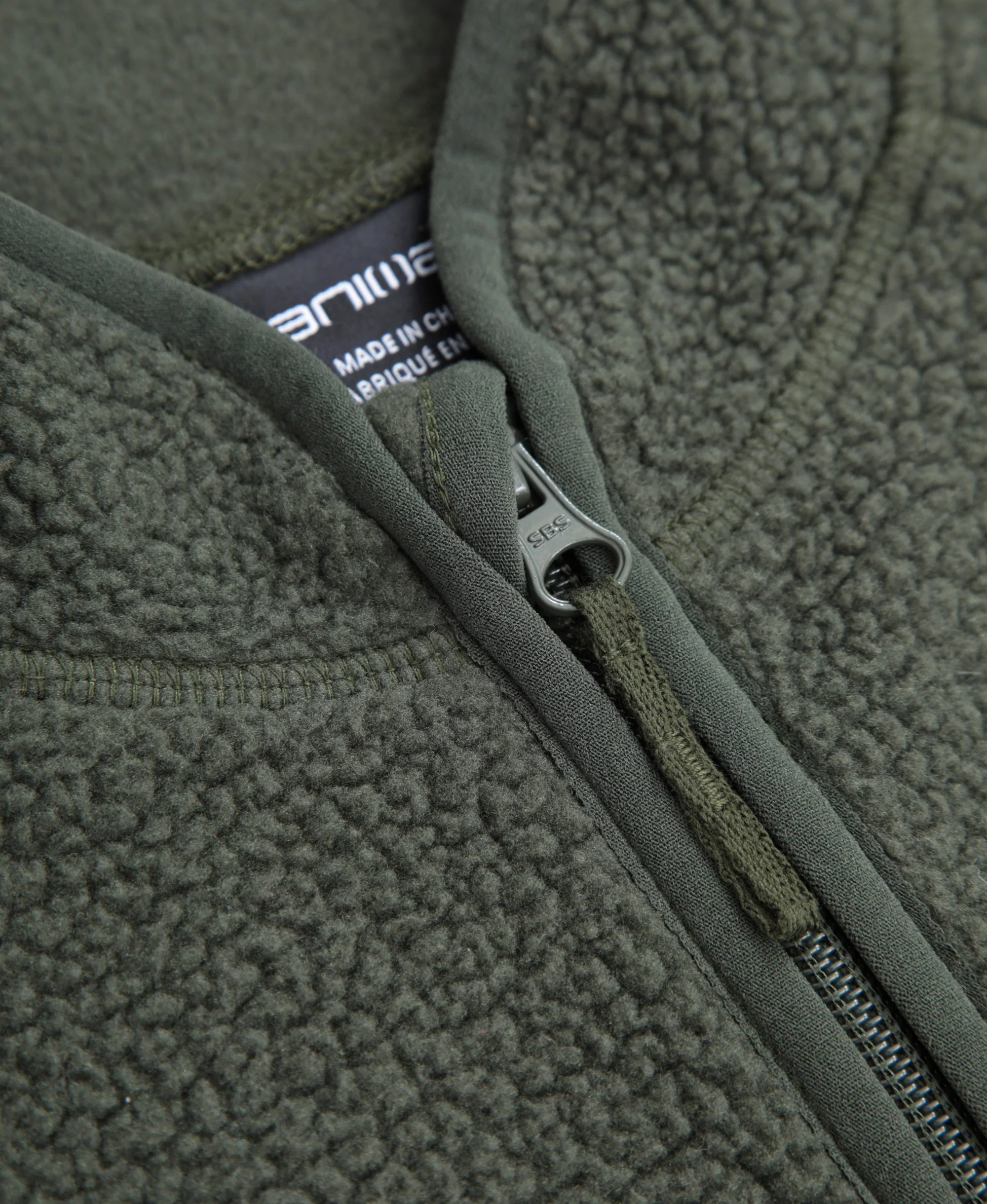 Fern Kids Borg Raglan Fleece - Dark Khaki - Image 3