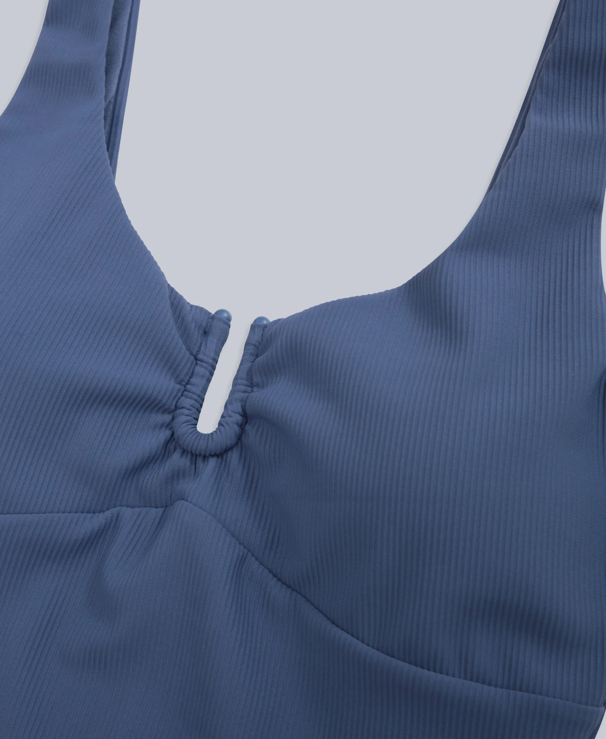 Florence Womens Rib Swimsuit - Navy - Image 7