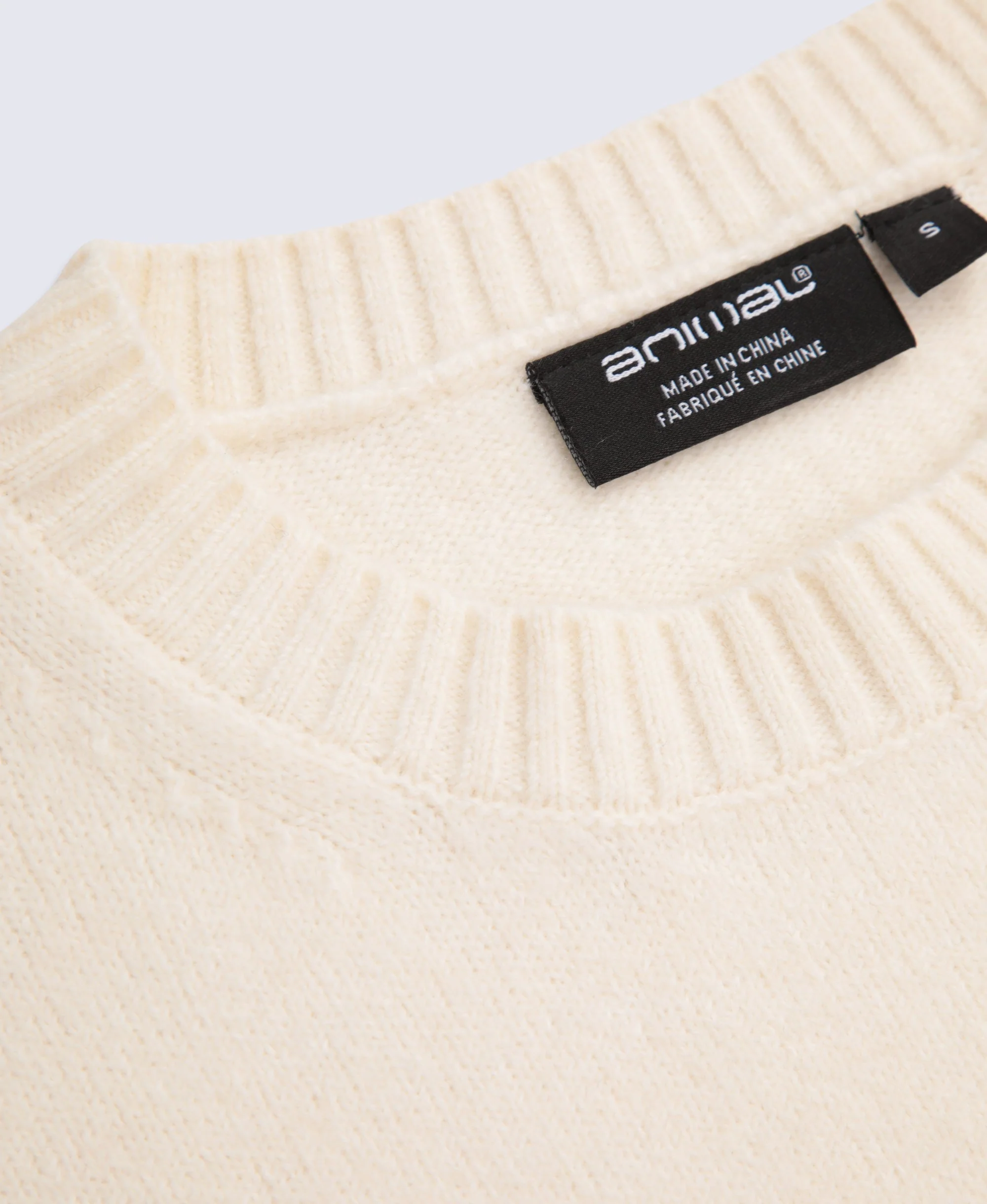 Fluffy Womens Jumper - Light Beige - Image 8