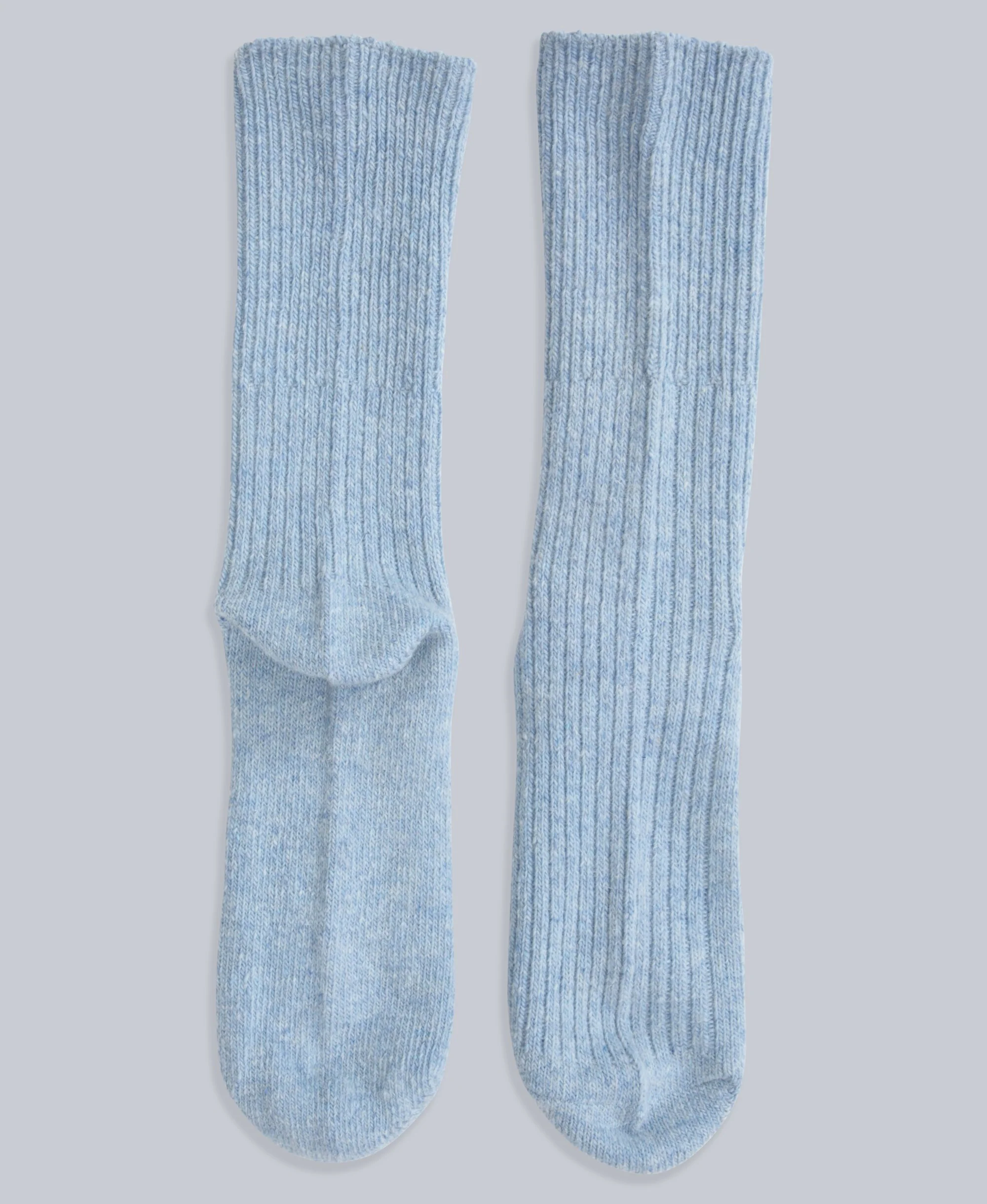Francis Womens Merino Mid Calf Socks - 2 Pack - Light Blue - Image 5