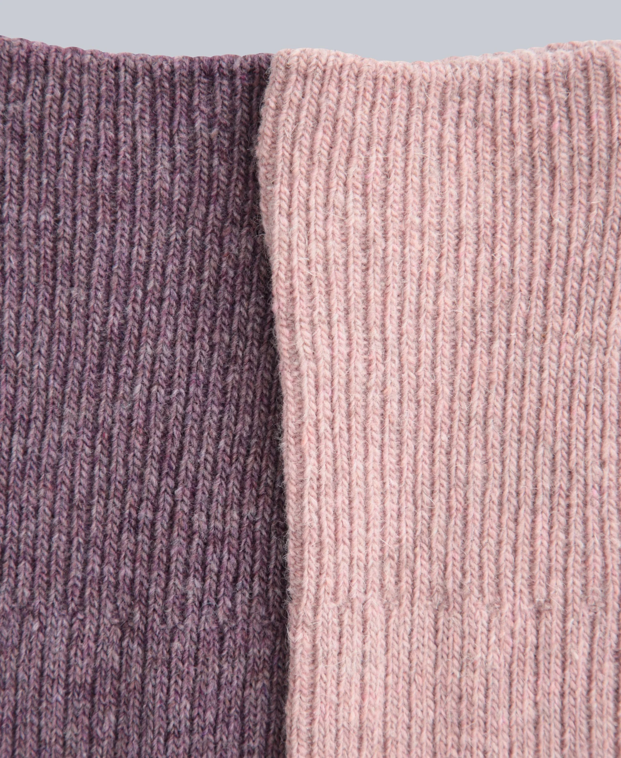 Francis Womens Merino Mid Calf Socks - 2 Pack - Pink - Image 6