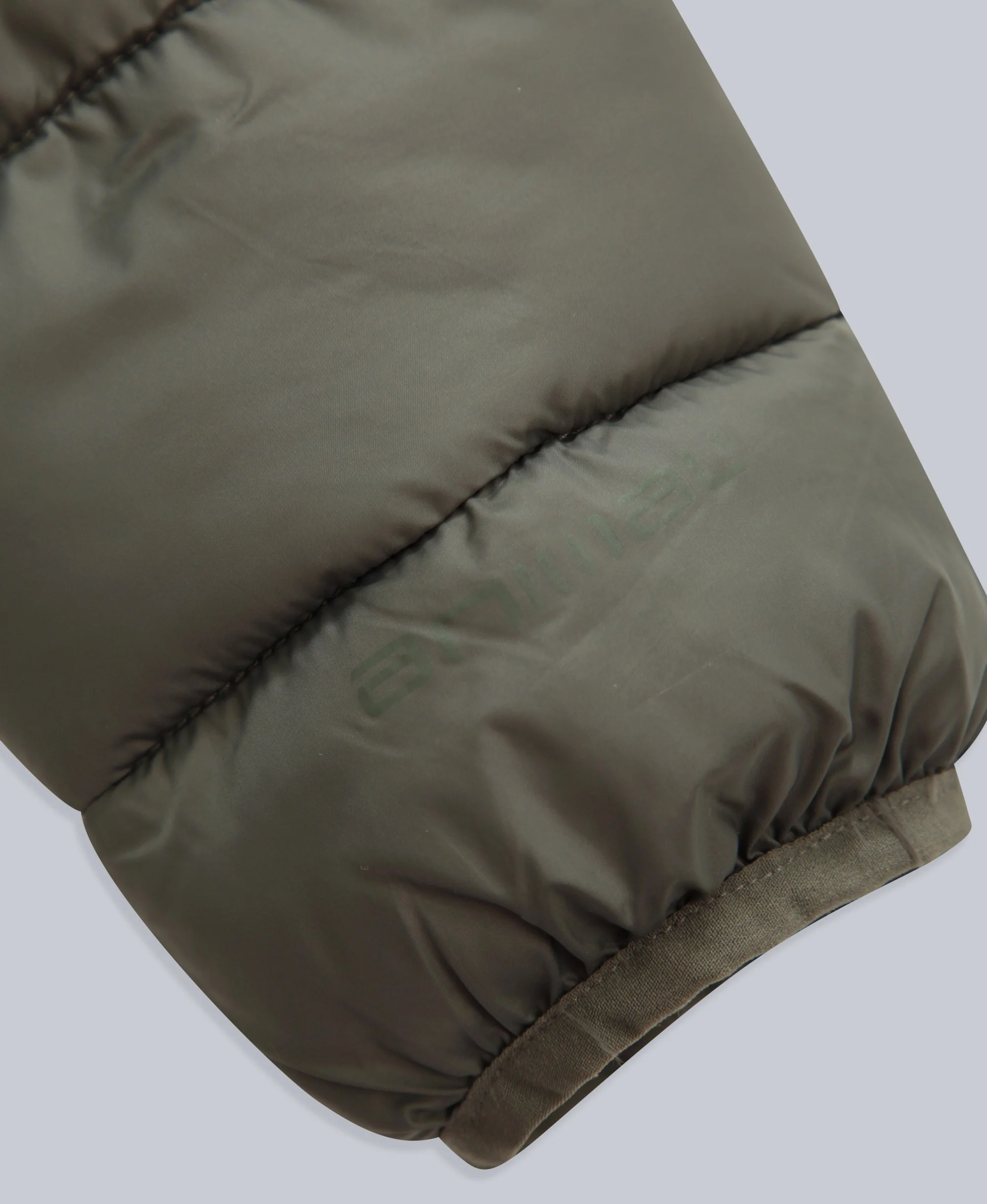 Frankie Womens Longline Padded Jacket - Dark Khaki - Image 5
