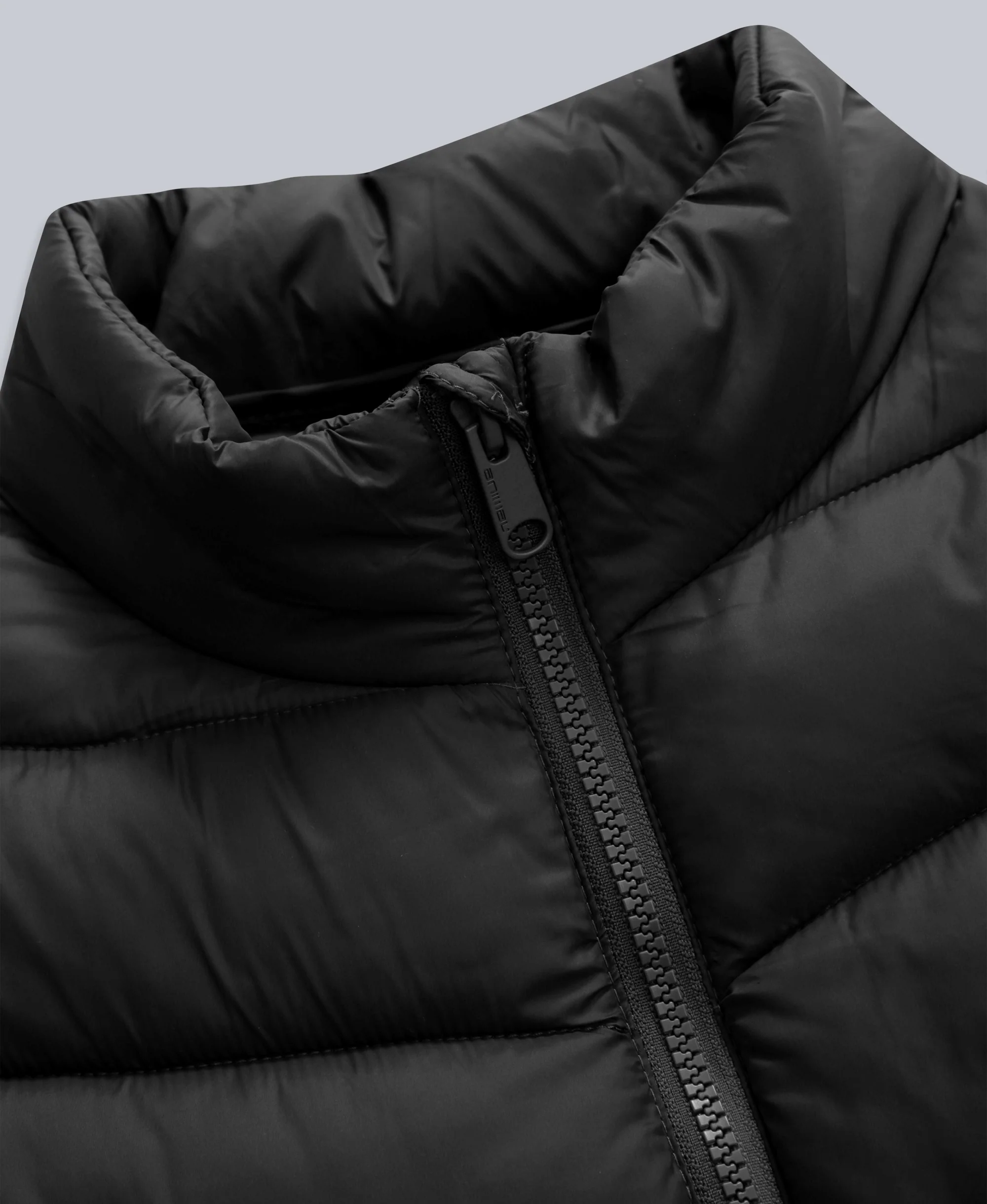 Frankie Womens Longline Padded Jacket - Jet Black - Image 3