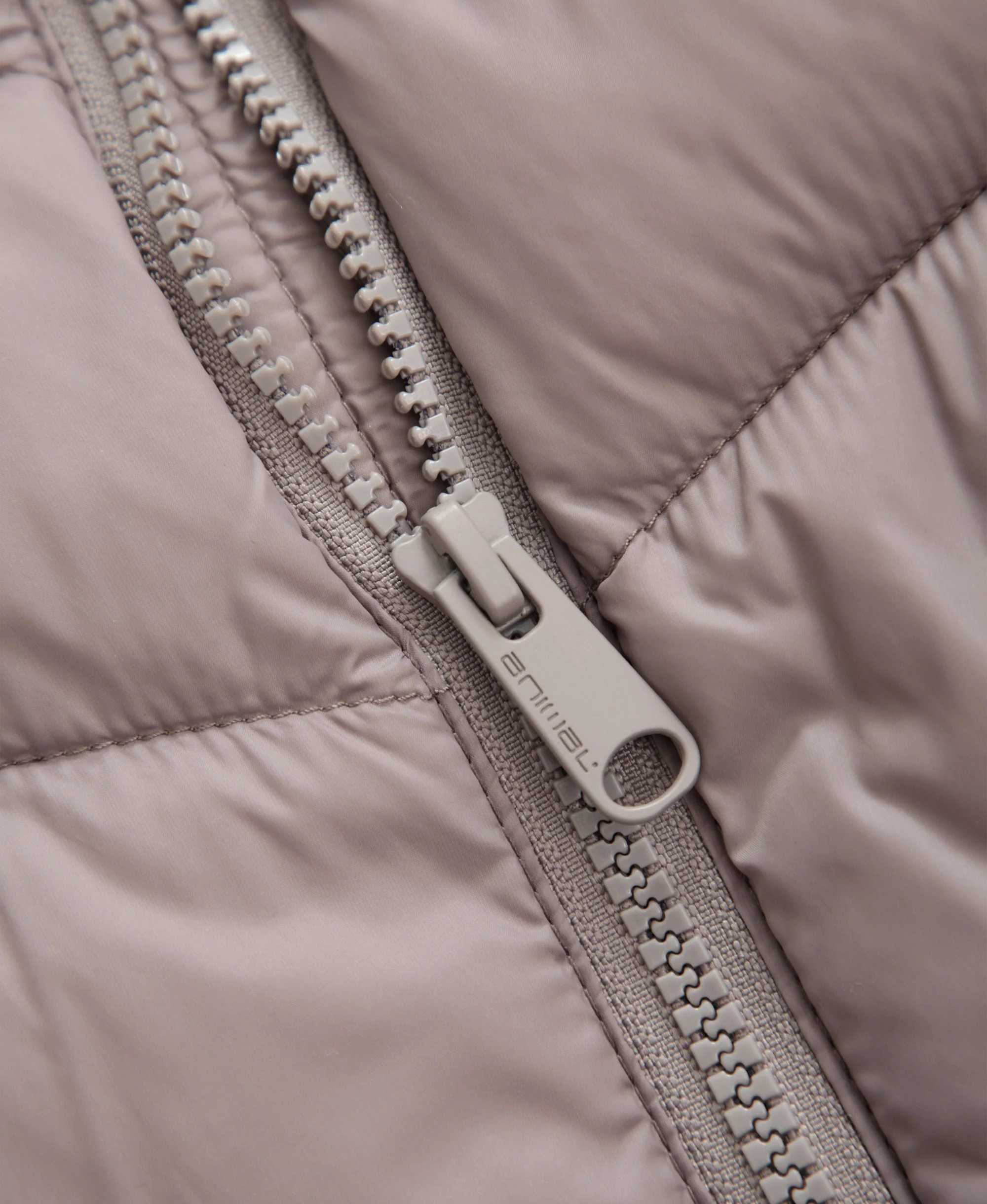 Frankie Womens Longline Padded Jacket - Taupe - Image 4