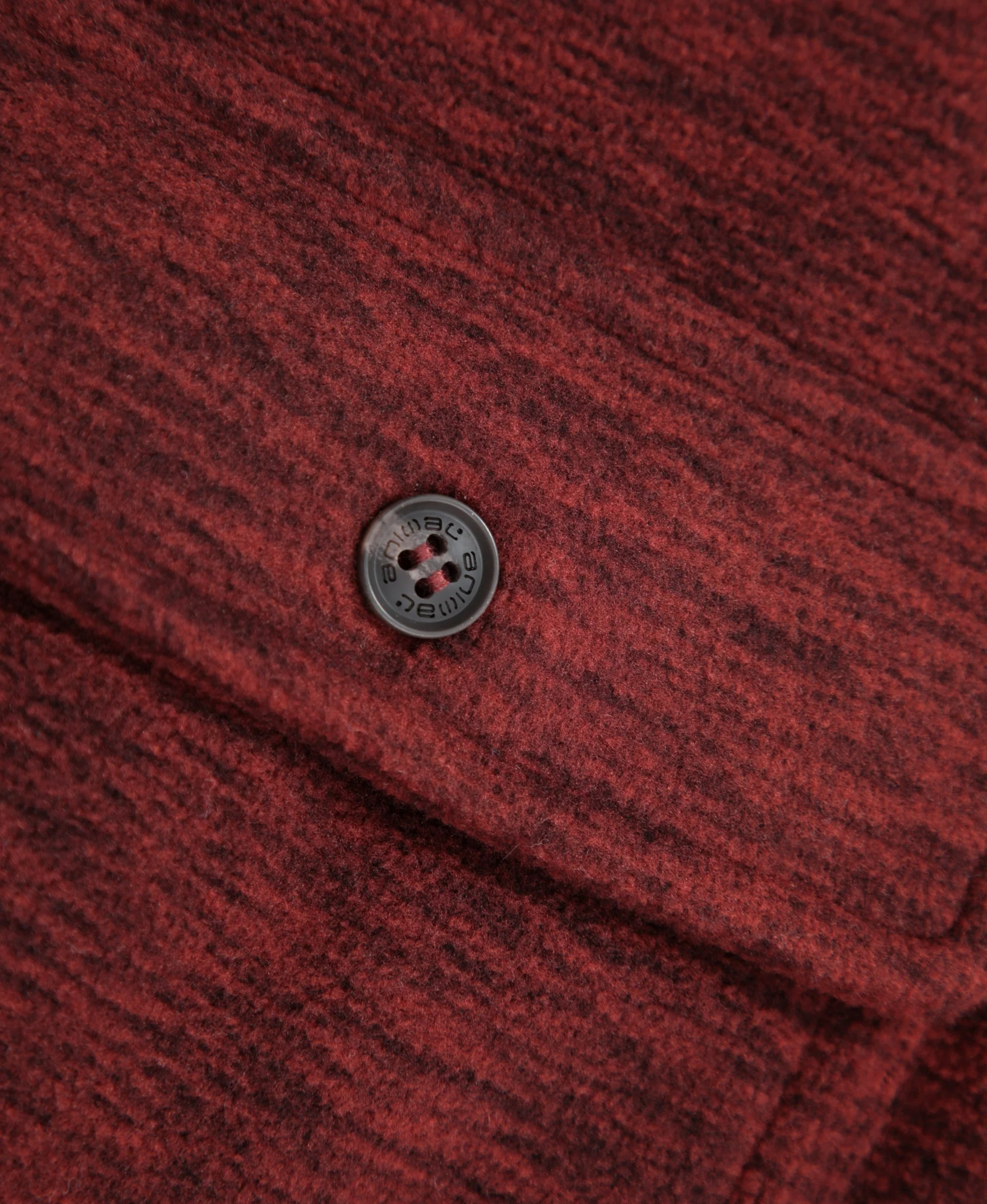 George Mens Fleece Shirt - Red - Image 8