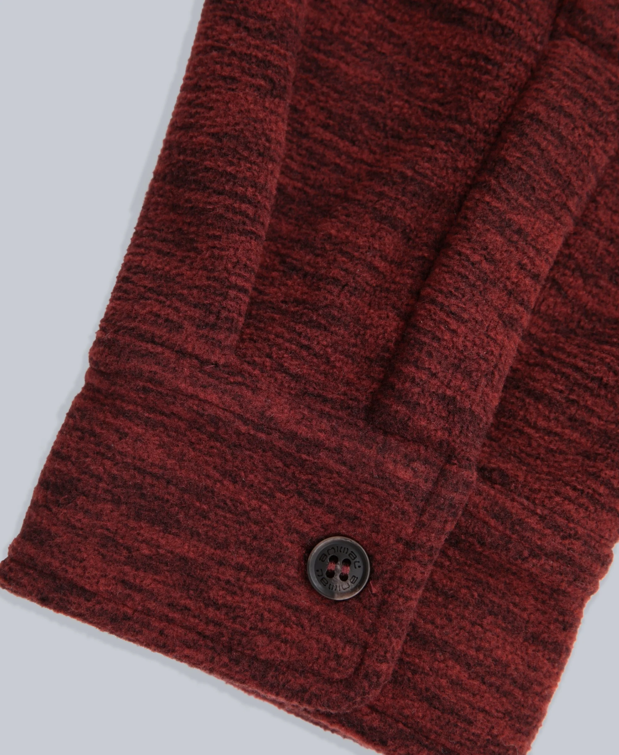 George Mens Fleece Shirt - Red - Image 9