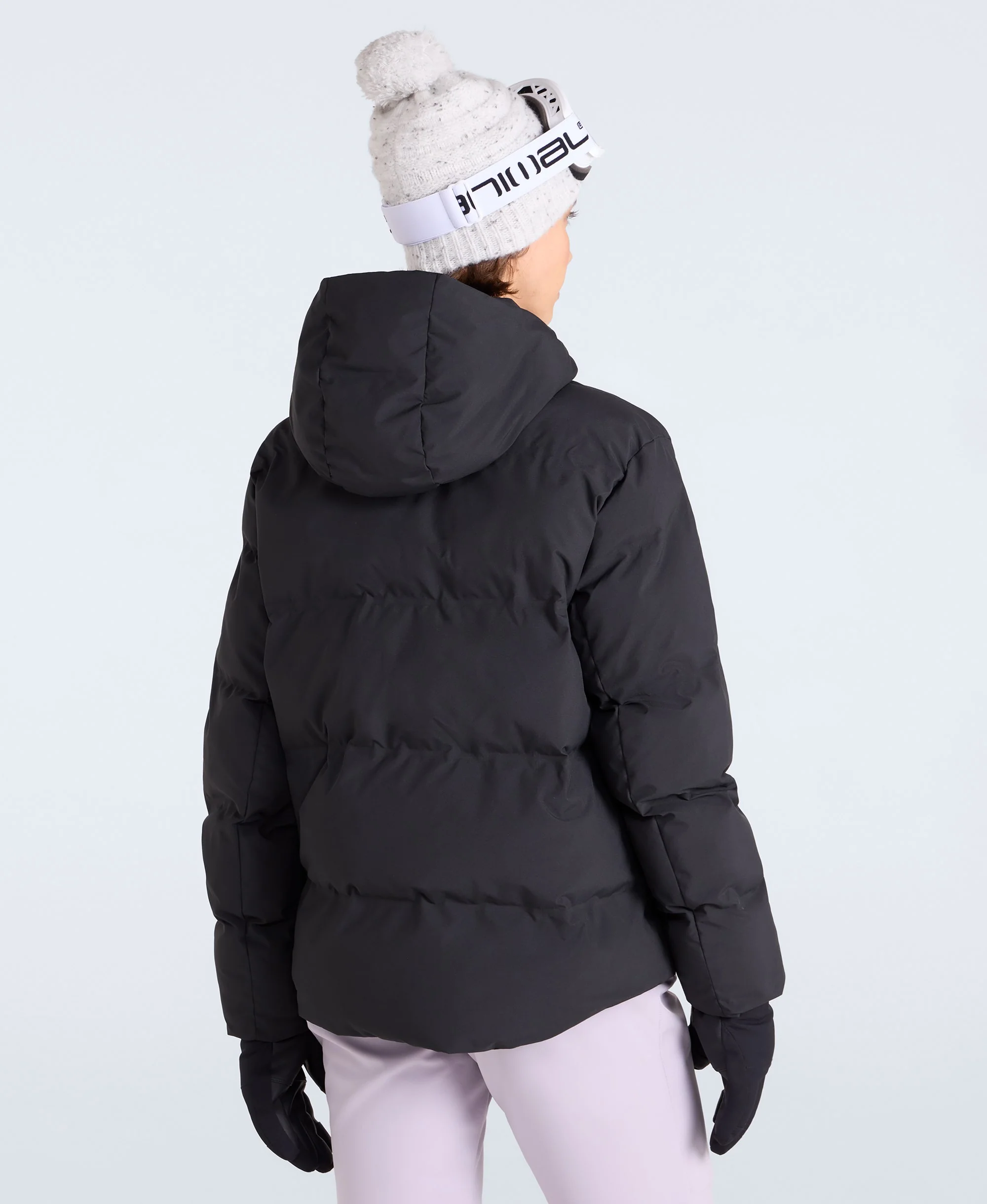 Glacier Womens Heat Sealed Waterproof Ski Jacket - Black - Image 5