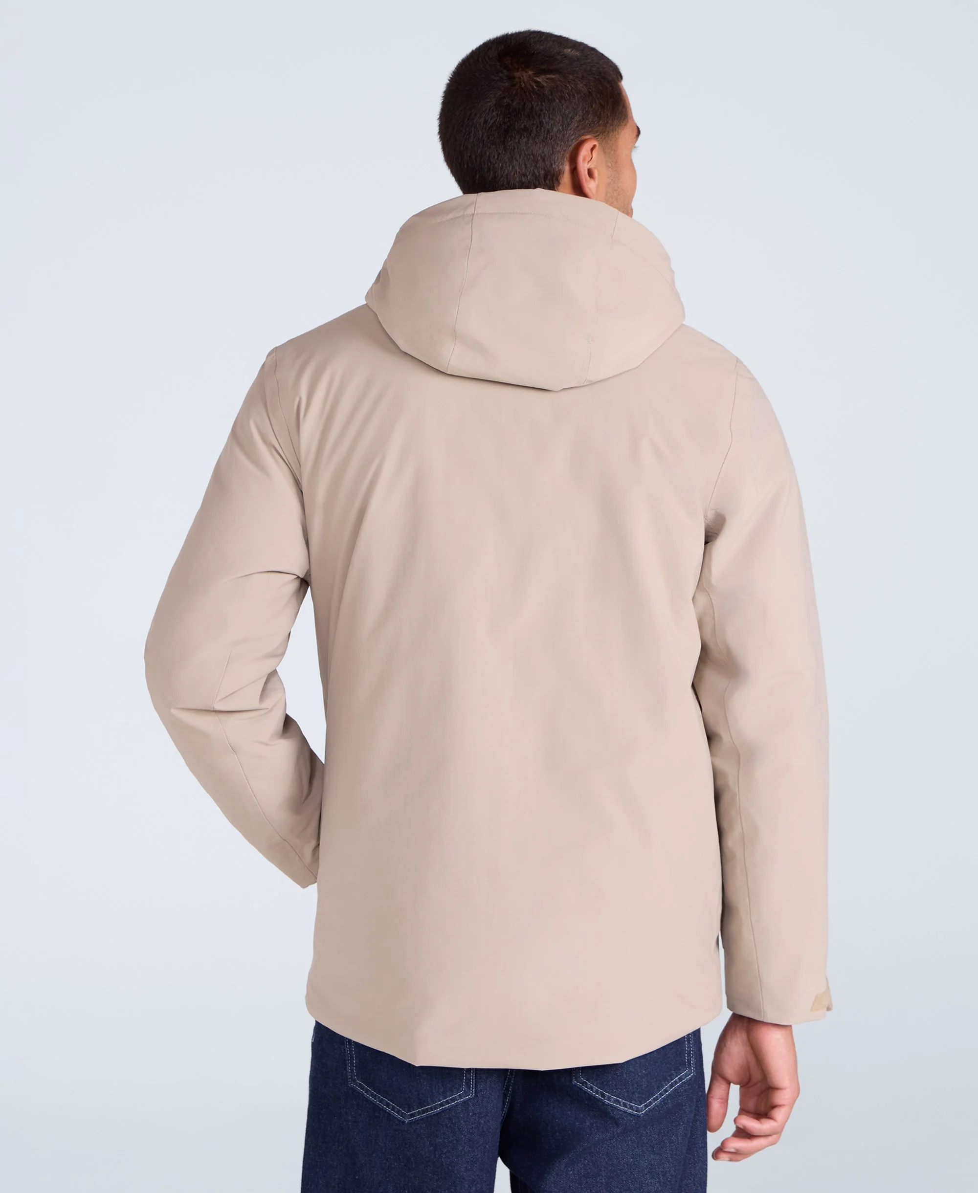 Hague Mens Waterproof Light Padded Jacket - Beige - Image 4