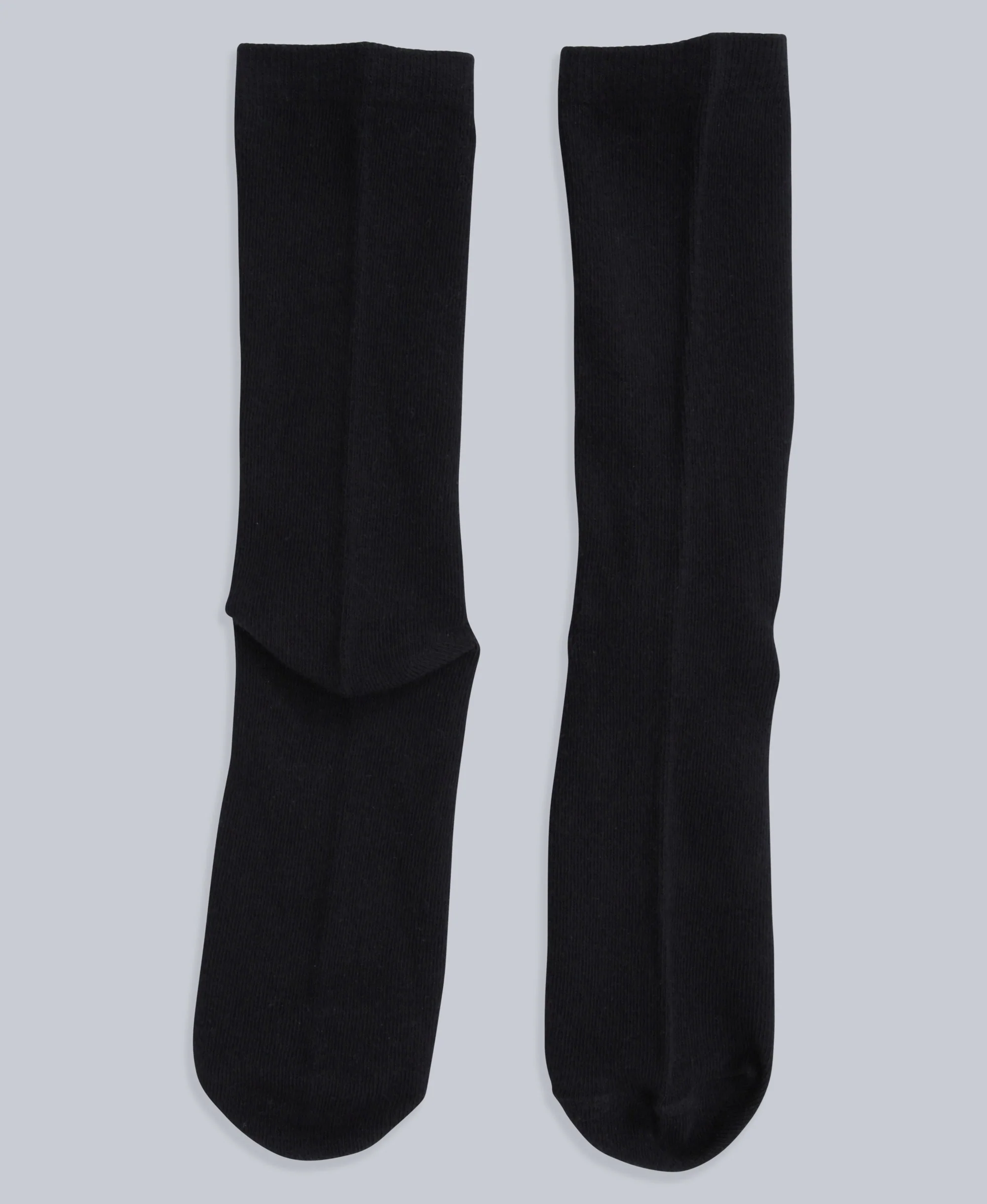 Haiden Cotton Rich Mens Mid-Calf Socks- 5 Packs - Black - Image 3