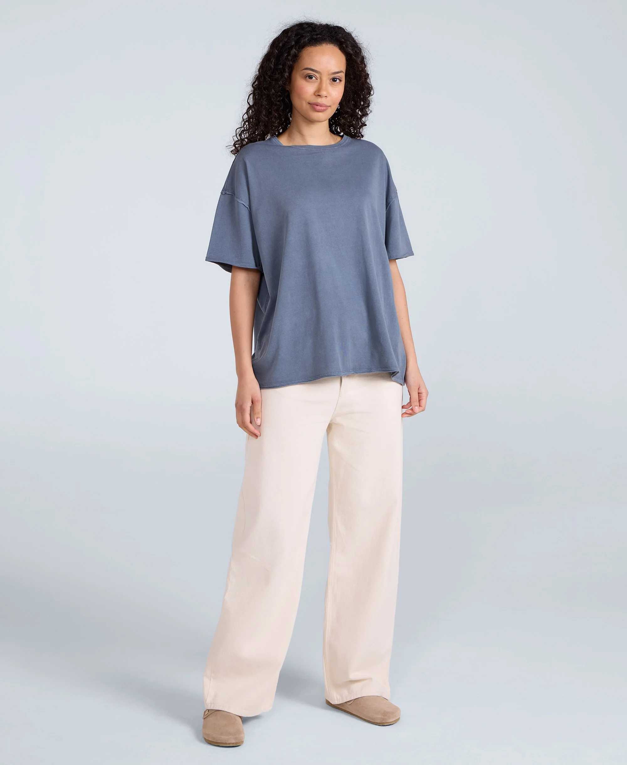 Harper Womens Oversized T-Shirt - Petrol - Image 2