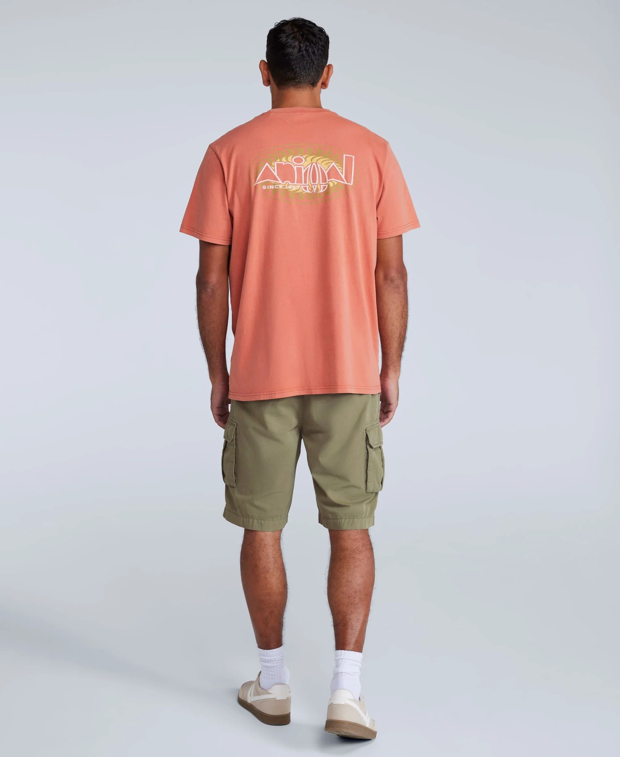 Haze Mens Cargo Shorts - Khaki - Image 4