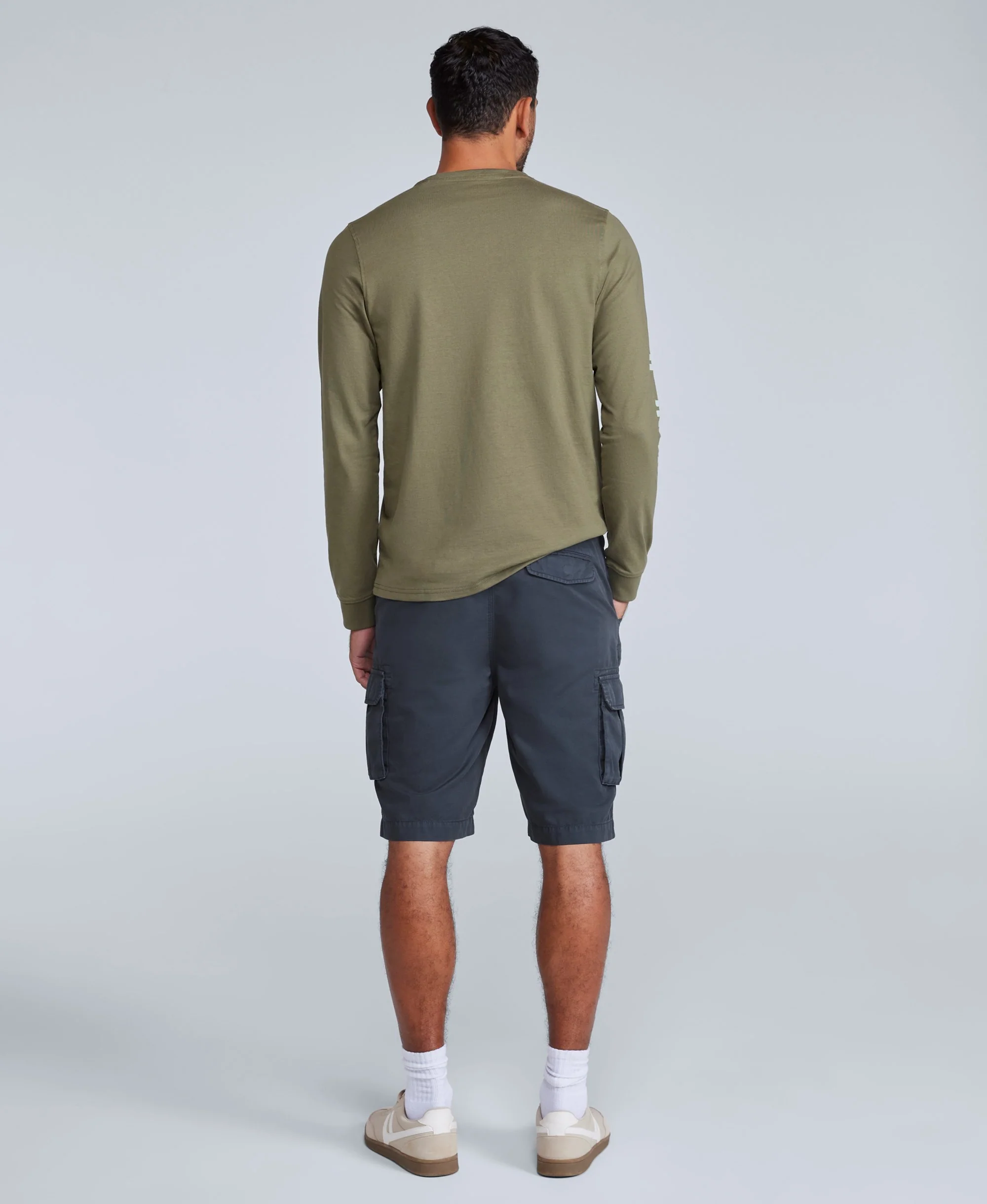 Haze Mens Cargo Shorts - Navy - Image 4