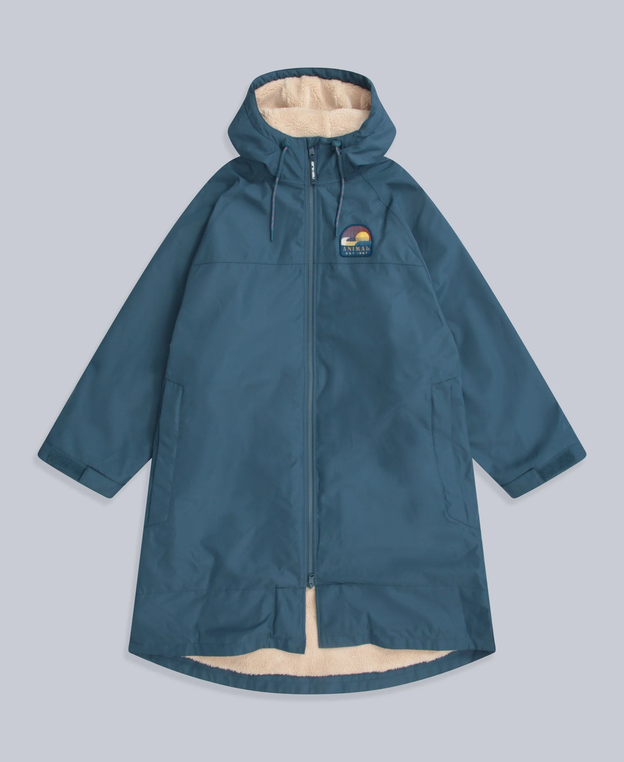 Hazey Mens Waterproof Beach Parka - Blue - Image 6