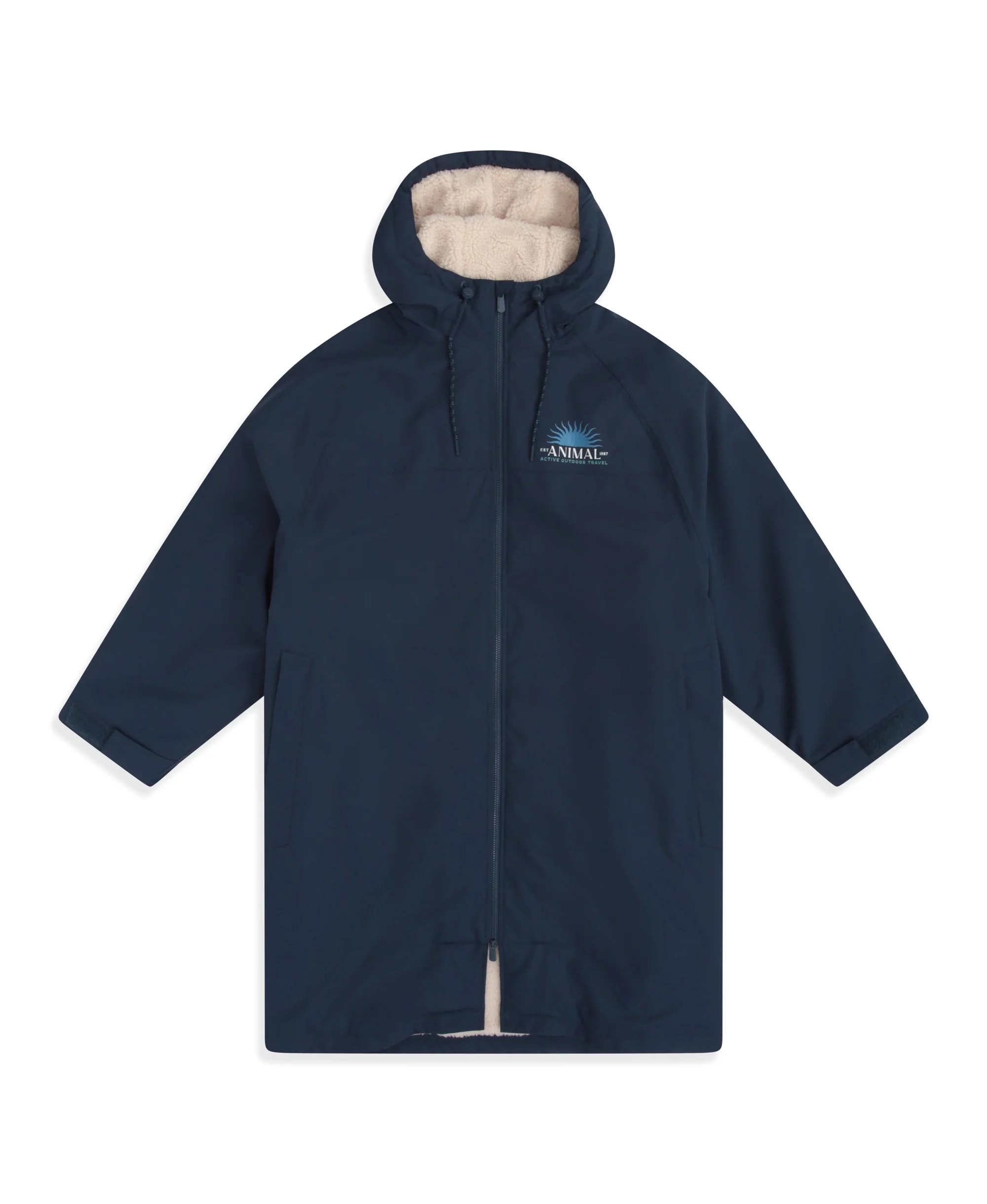 Hazey Mens Waterproof Beach Parka - Navy - Image 7