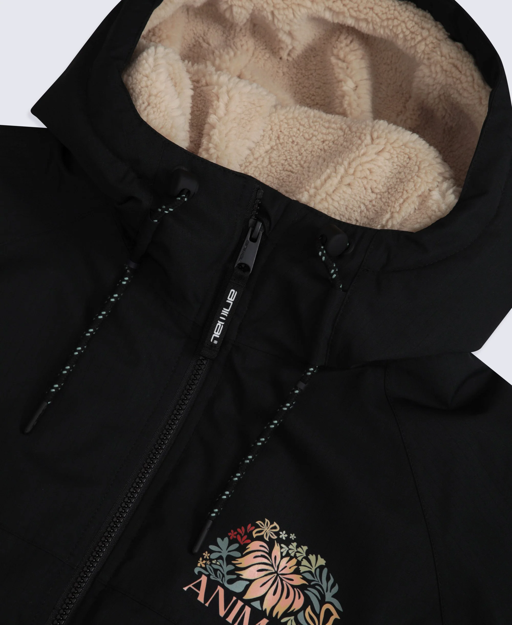 Hazey Womens Waterproof Beach Parka - Pink - Image 4