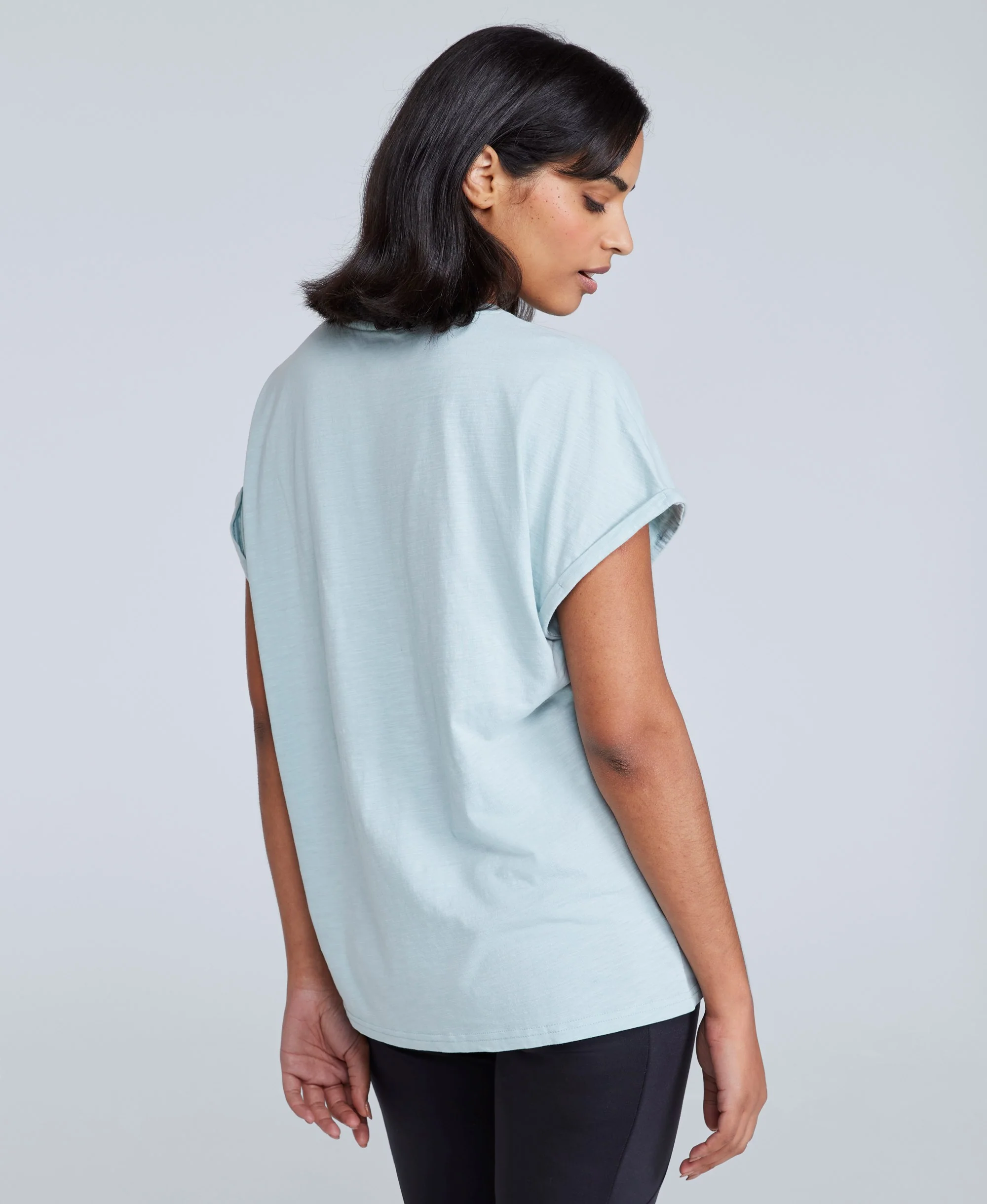 Holly Womens Logo T-Shirt - Light Blue - Image 3