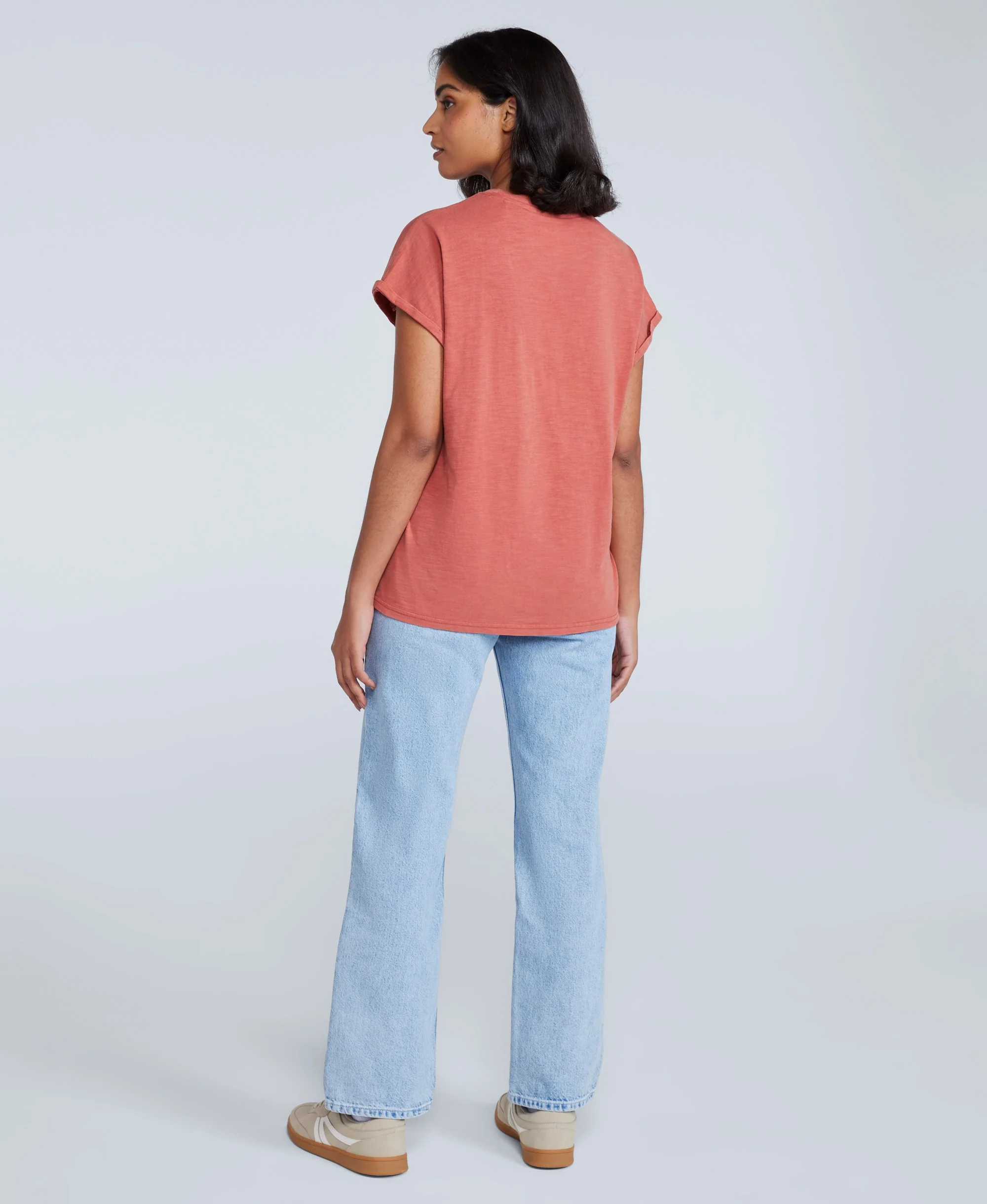 Holly Womens Logo T-Shirt - Rust - Image 4
